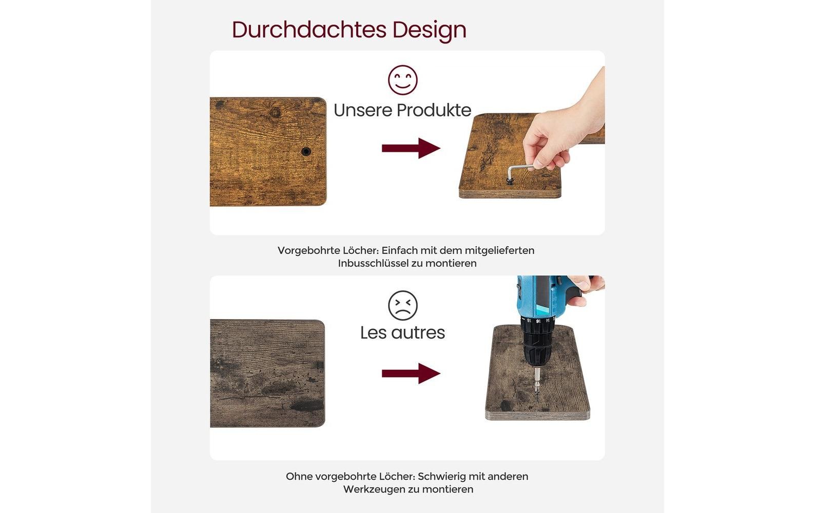 VASAGLE Étagère »L-Form«