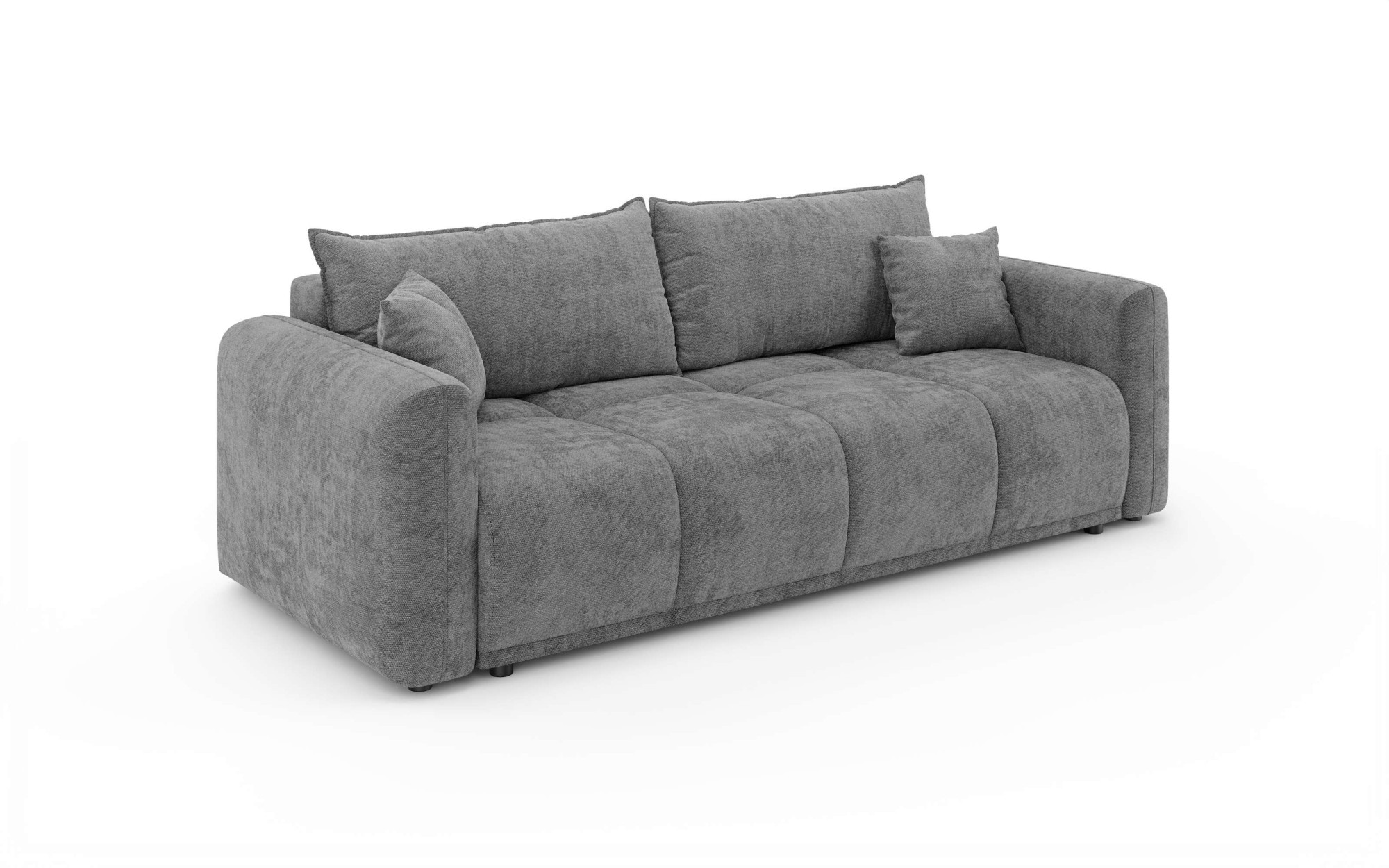 GOODproduct 3-Sitzer »LOXXA Schlafsofa mit Bettkasten, komfortables Sitzgefühl, Breite 241cm« Liegefläche 150x192cm, inklusive Rückenkissen, moderne Steppung