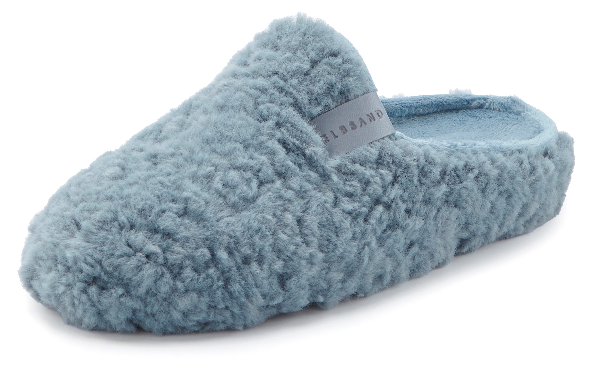 Elbsand Chausson  Pantolette, Pantoffel, Mule, Sandale, kuscheliges Fellimitat