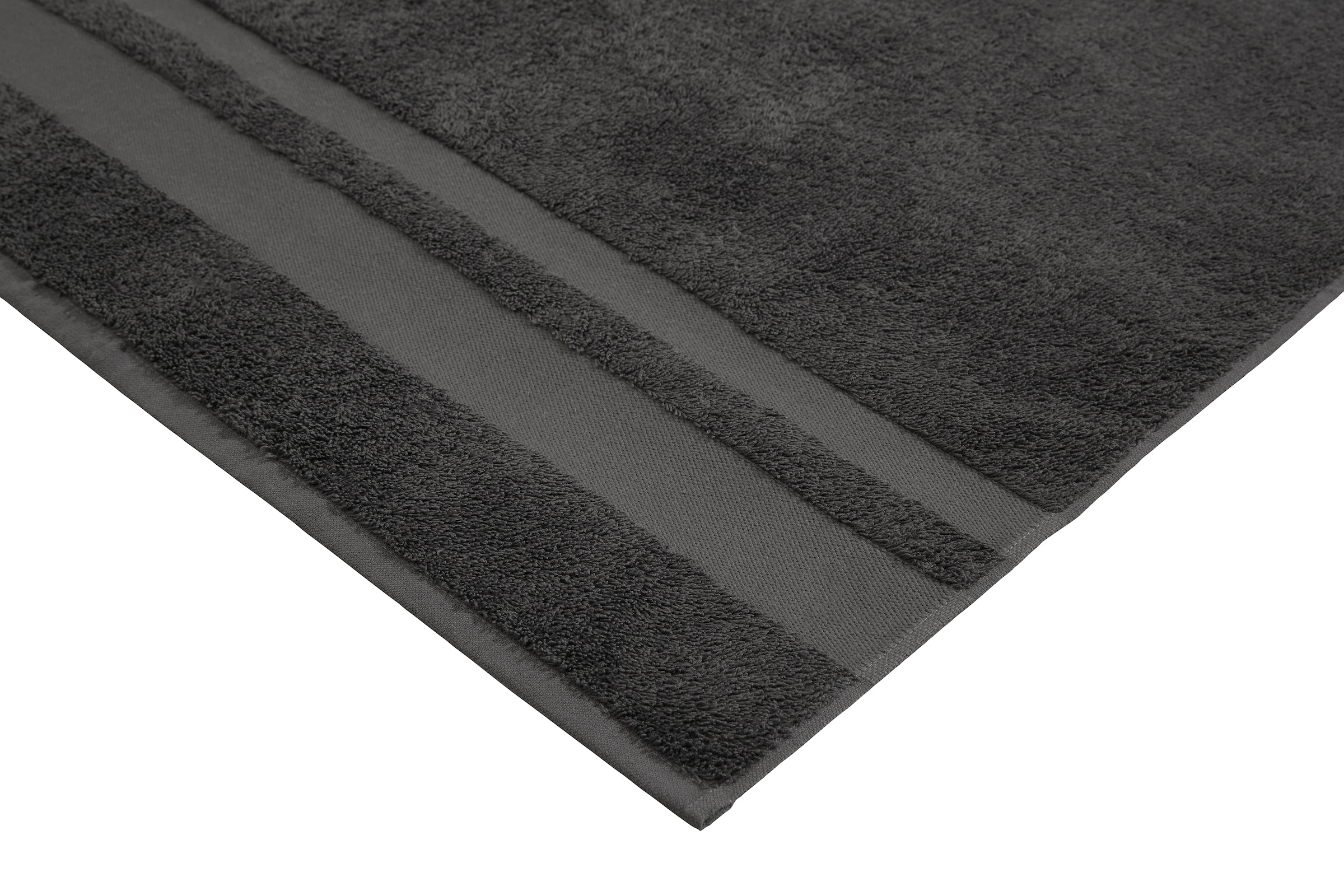 my home Duschtücher »Vanessa, als Set und Serie erhältlich, 4 Duschtücher, 70x140cm« Handtücher mit Bordüre, 100% Baumwolle, einfarbig, weich