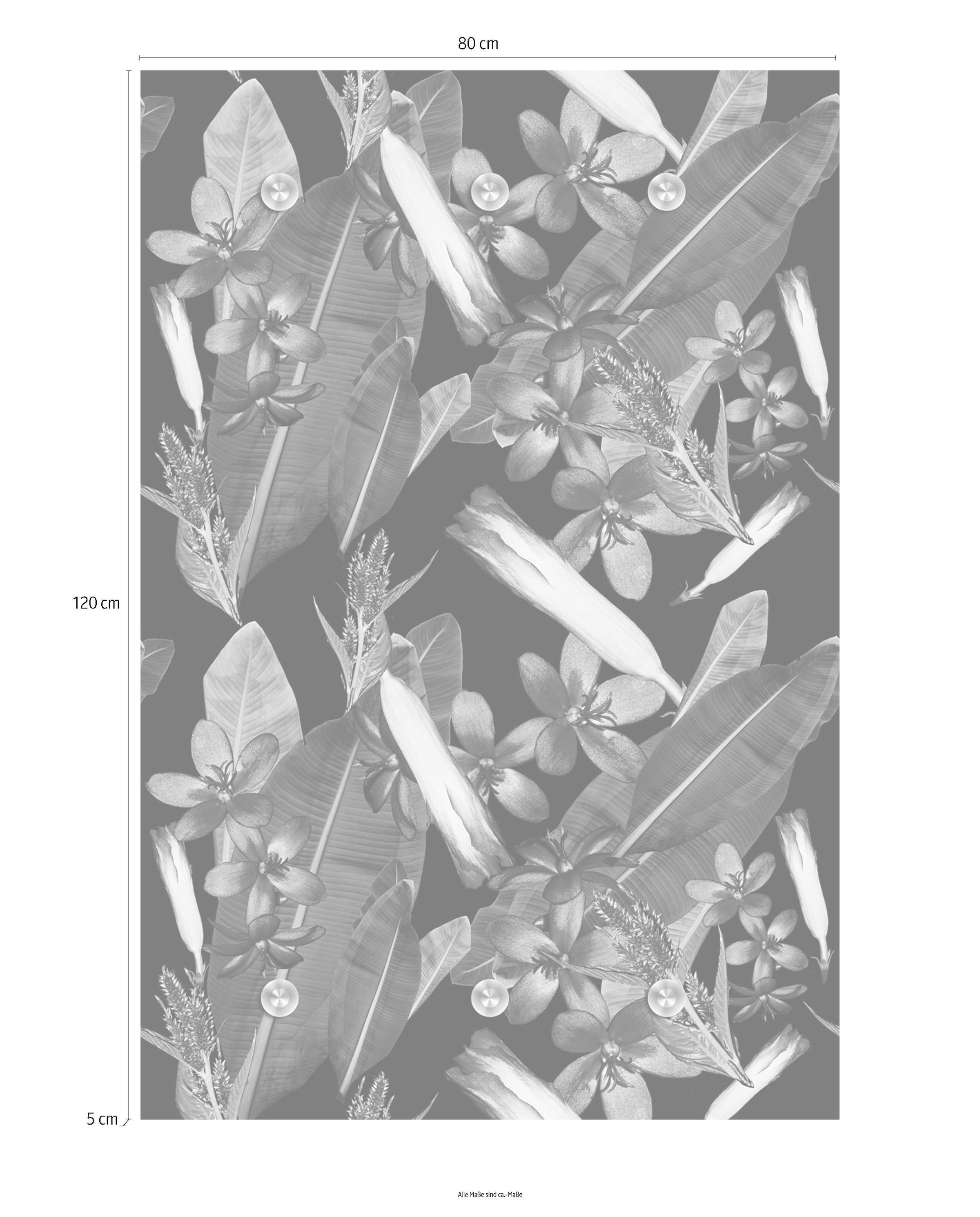 queence Garderobenleiste »Blumen« mit 6 Haken, 80 x 120 cm