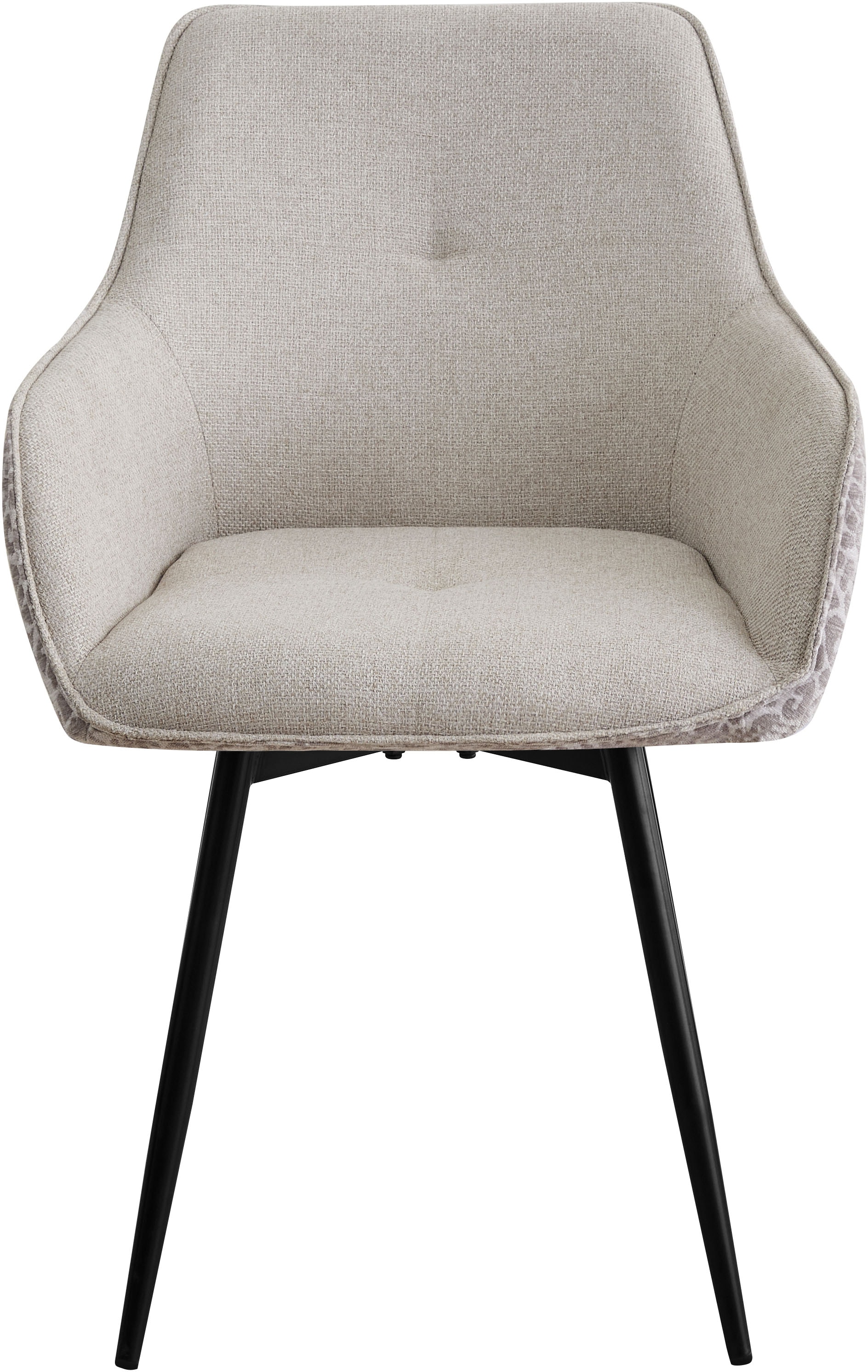 GOODproduct Esszimmerstuhl »Lincoln« (Set) 2 Stk.moderner Stuhl mit Leopardenlook, Webstoff und 360°-Drehfunktion