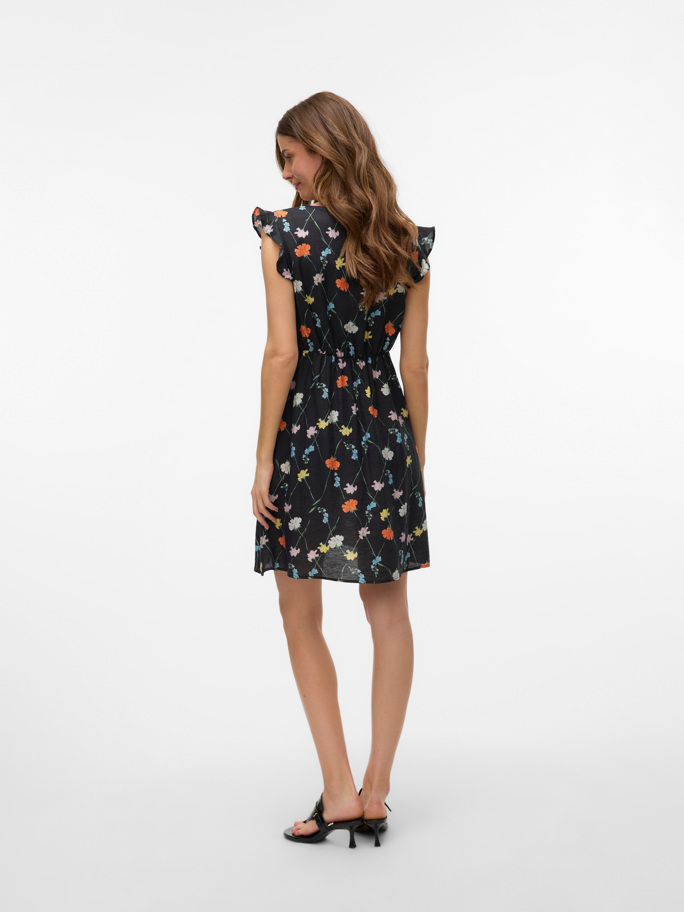 Vero Moda Maxikleid »VMFLORA OLGA CS SHORT DRESS WVN GA« Sommerkleid,