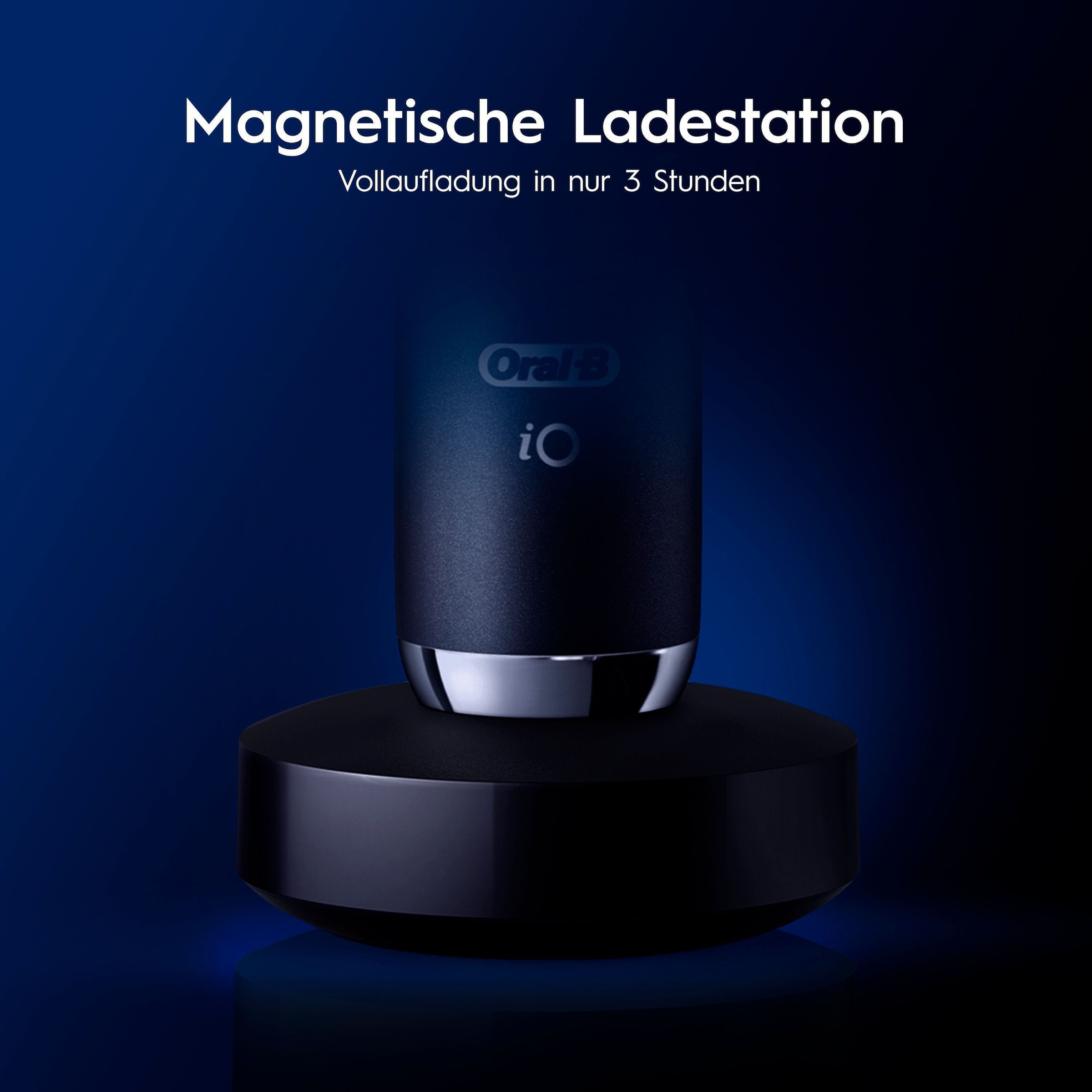 Oral-B Brosse à dents électrique »Oral-B iO Series 9« 2 cuis Aufsteckbürsten 7 modes de brossage pour soins dentaires, analyse 3D, écran couleur & étui de voyage avec charge