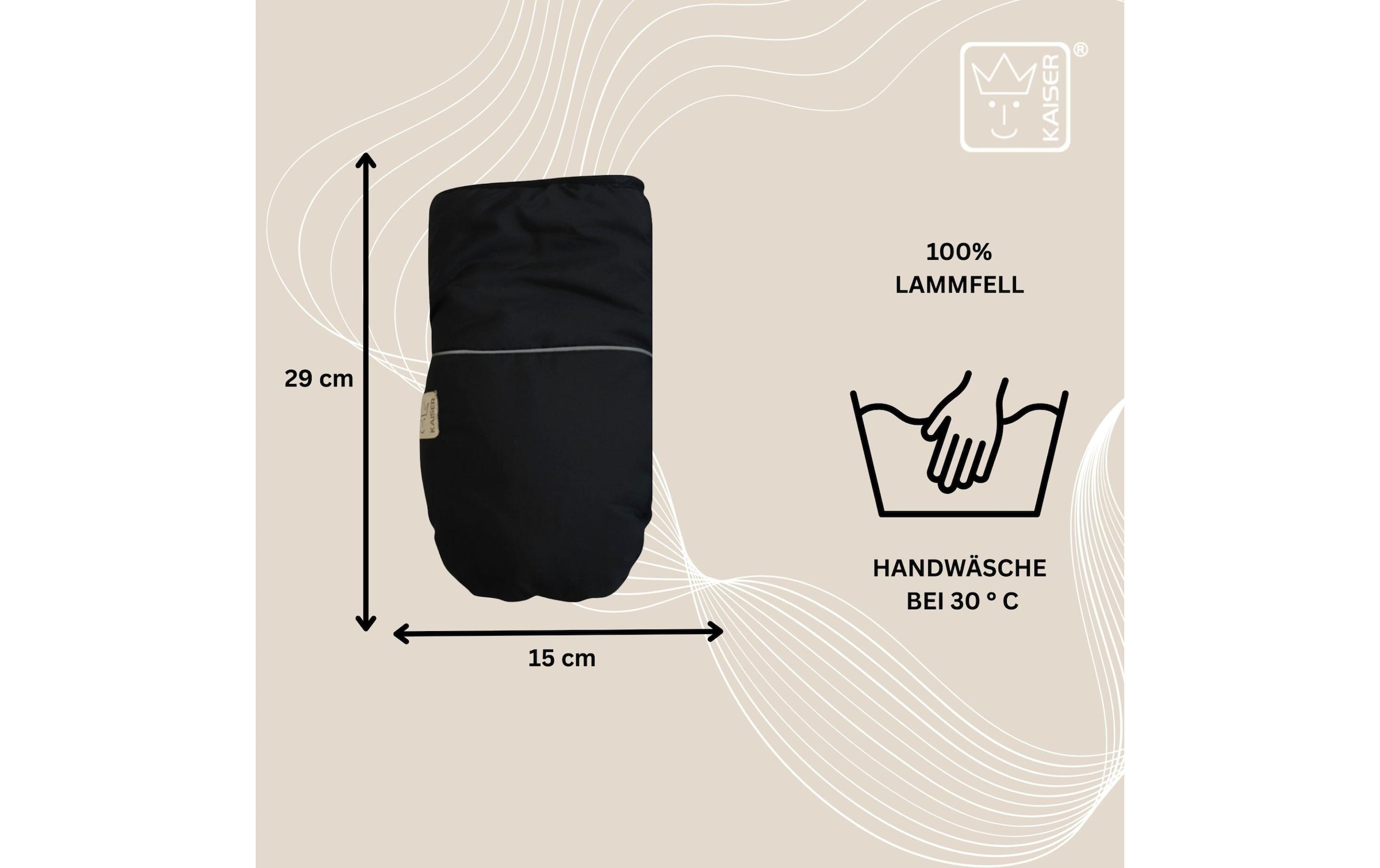 Kaiser Kinderwagen-Handwärmer »Handschuh Reflect Kiwa«