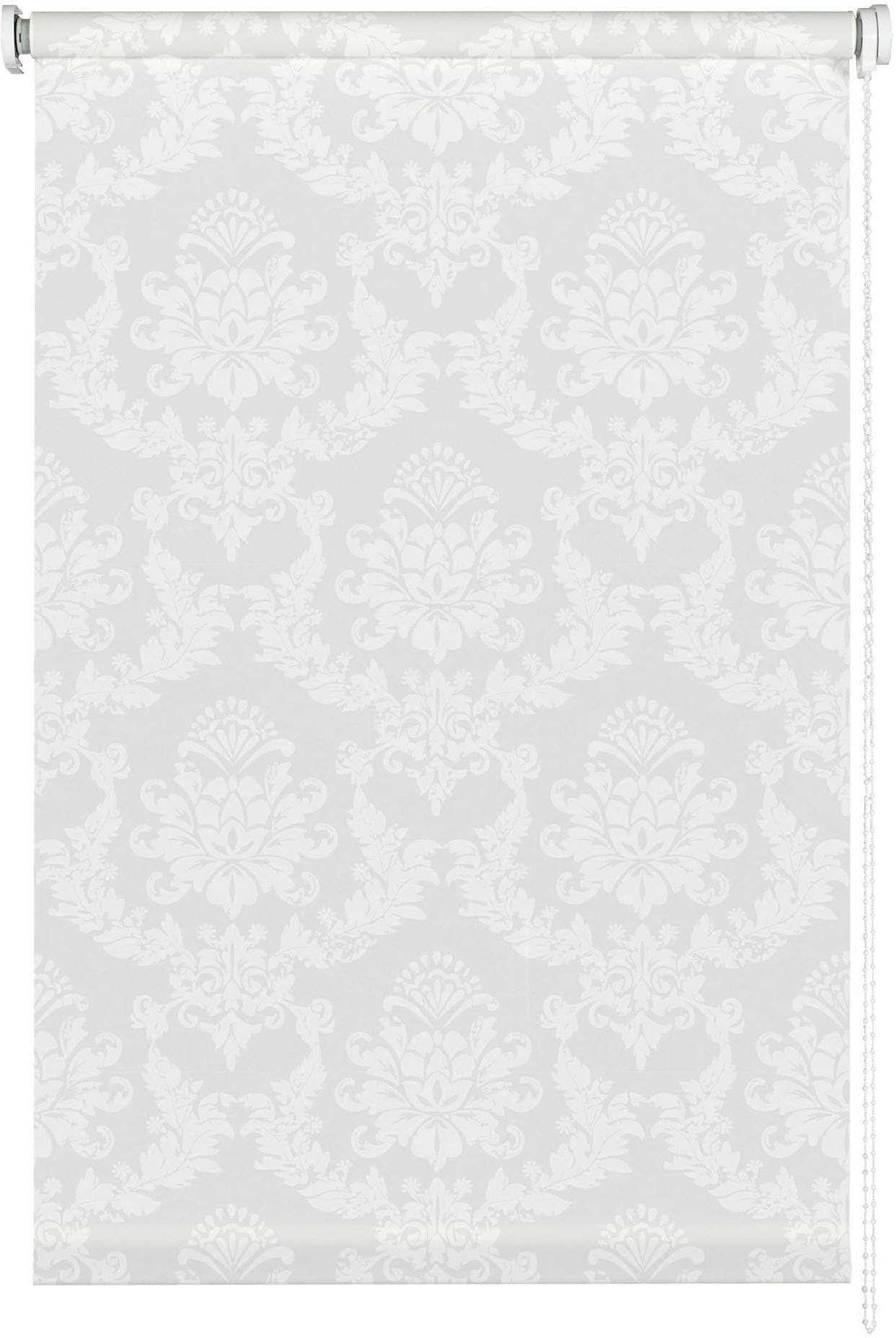 Liedeco Seitenzugrollo »Seitenzugrollo Design Ornament« transparent ohne Bohren freihängend Lichtdurchlässig mit Sichschutz, flexibel montierbar