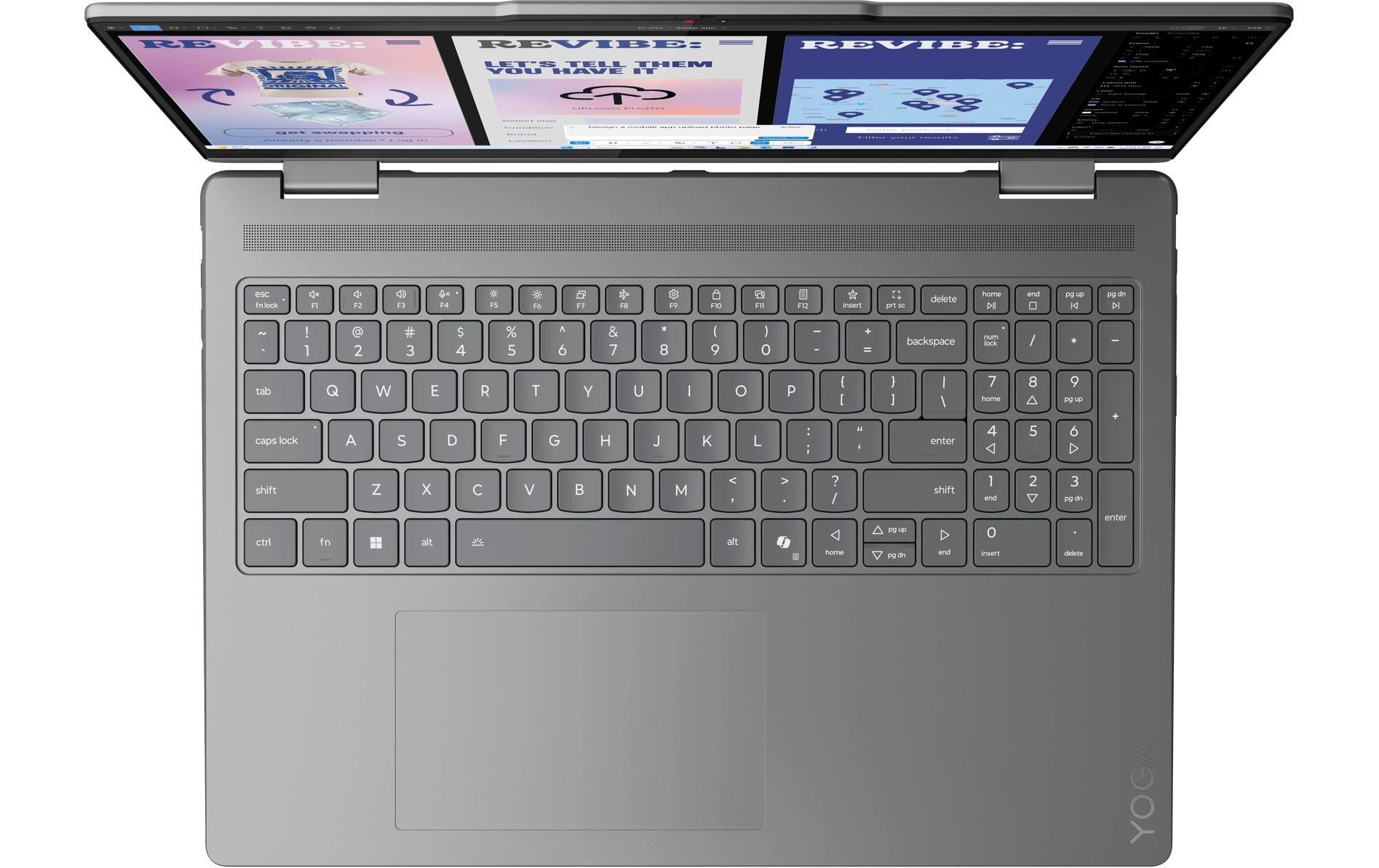 Lenovo Ordinateur portable »Notebook Yoga 7 2-in-1 16ILL10 Copilot+ PC (Intel)« / 16 ″ Intel Core Ultra 7 1.000 Go SSD NPU intégrée (Neural Processing Unit)