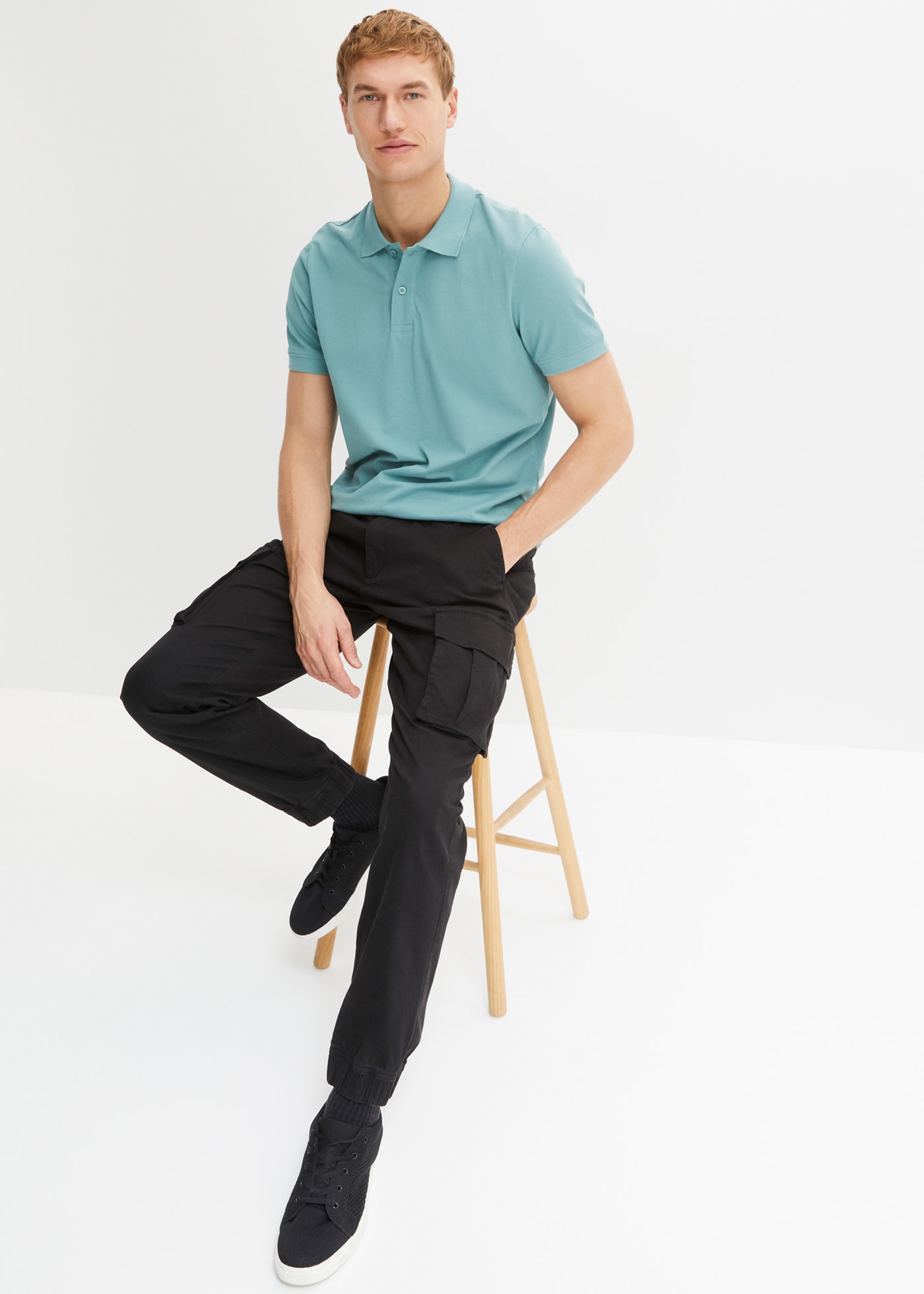 bonprix Polo »Piqué-Poloshirt aus reiner Baumwolle« 1 Regular Fit, Kurzarm, aus hautfreundlicher Baumwolle