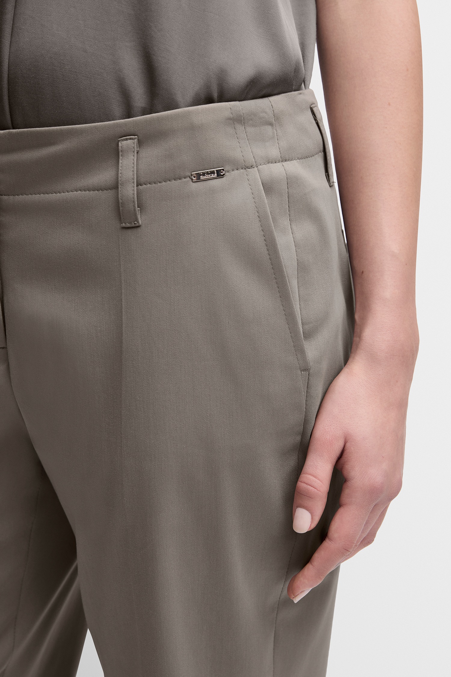 Cinque Pantalon de costume »CIHAMELIN«  Tapered Fit, tissu fluide, silhouette épurée