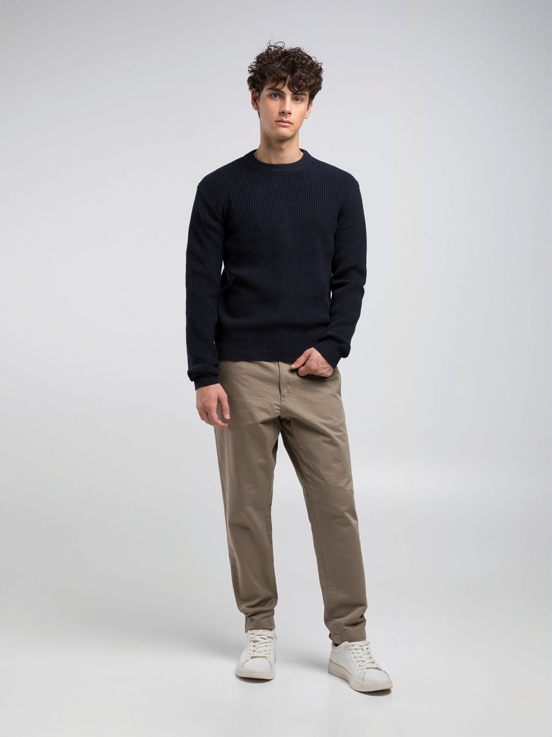 Replay Pull en tricot mit Rundhals