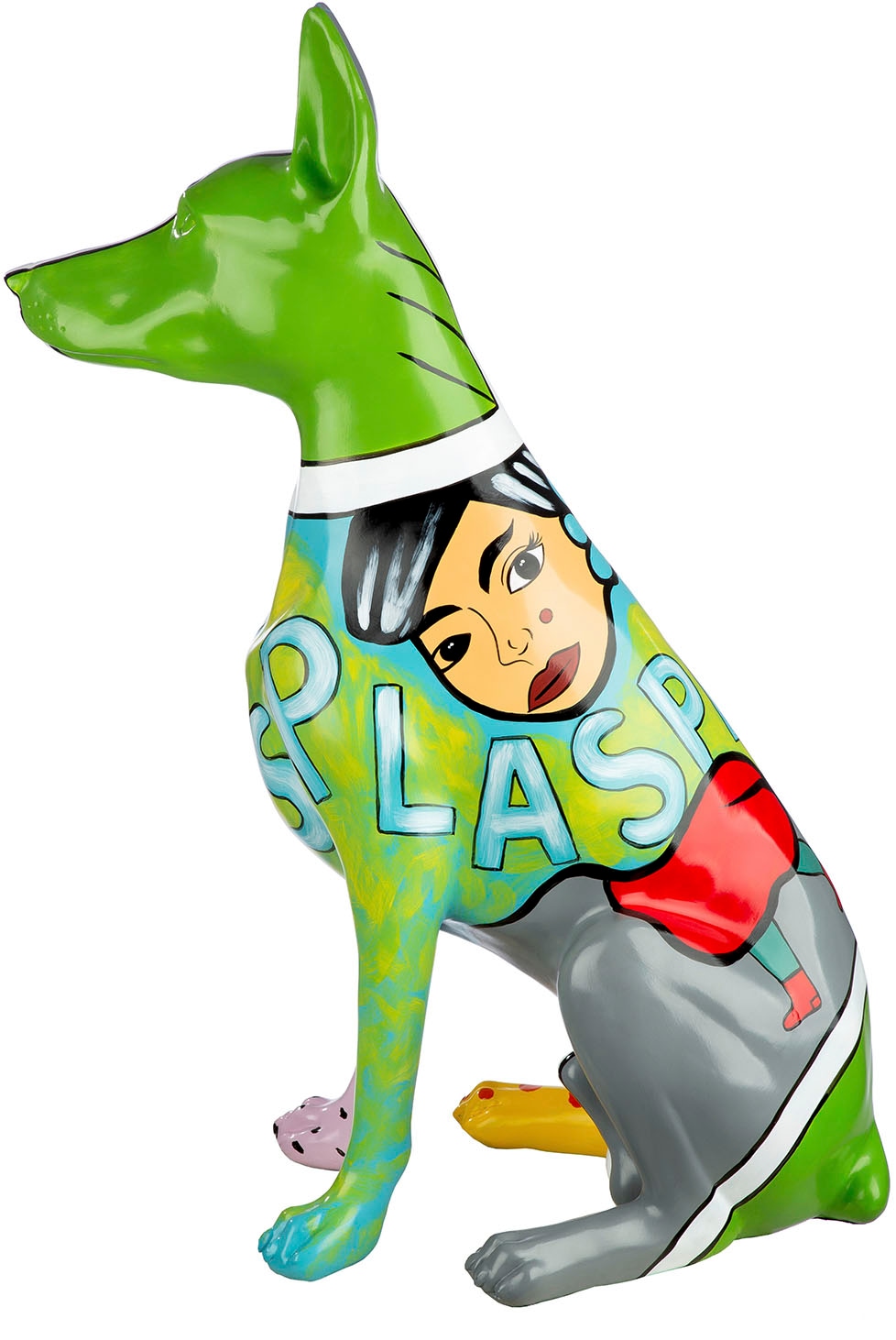 GILDE Figurine d'animal »Figur Hund Dobermann mehrfarbig H. 70 cm«