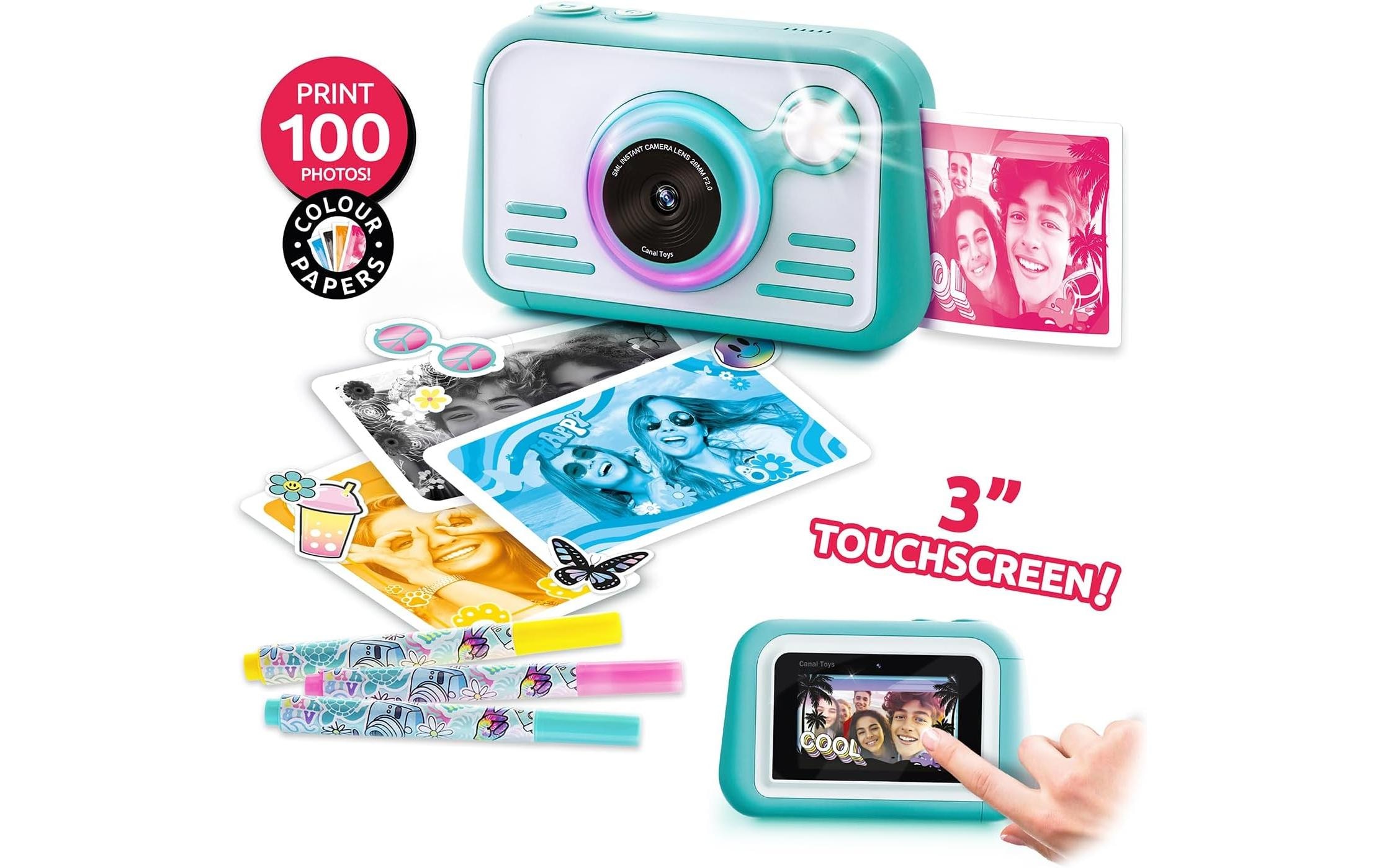 Canal Toys Appareil photo instantané »Instant Camera 2.0 with color paper«