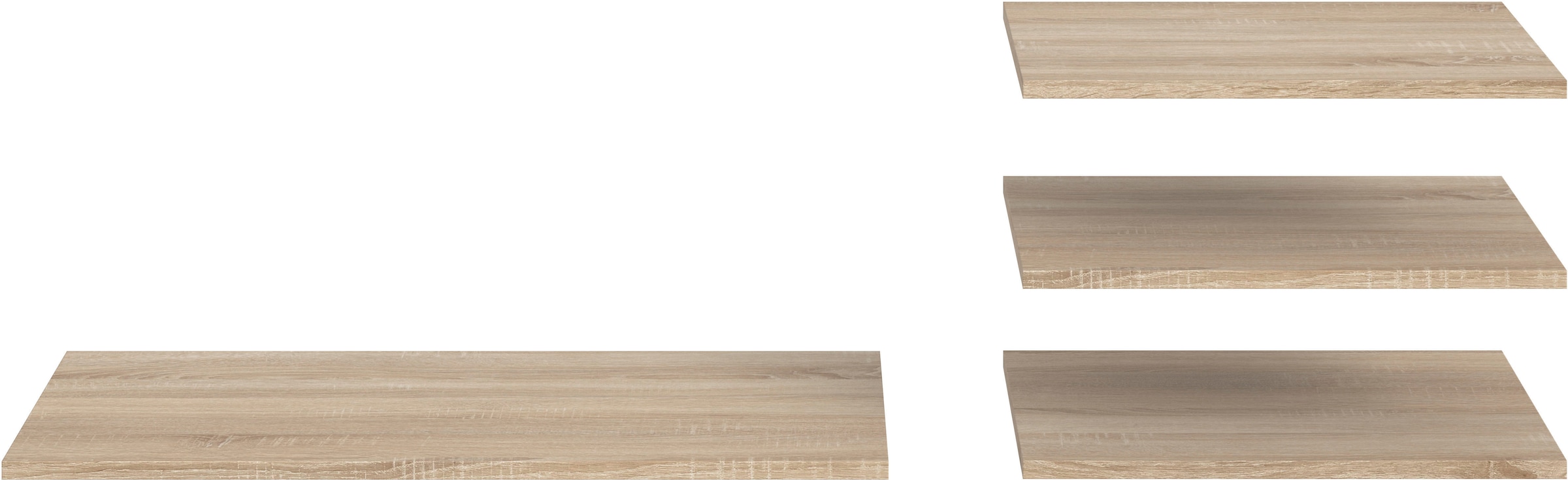 Home affaire Tablette de rangement »BENDINGO, 4er Set Einlegeböden, Breite: 78cm & 47cm« 1 étagère de 78 cm de large & 3 étagères de 47 cm de large