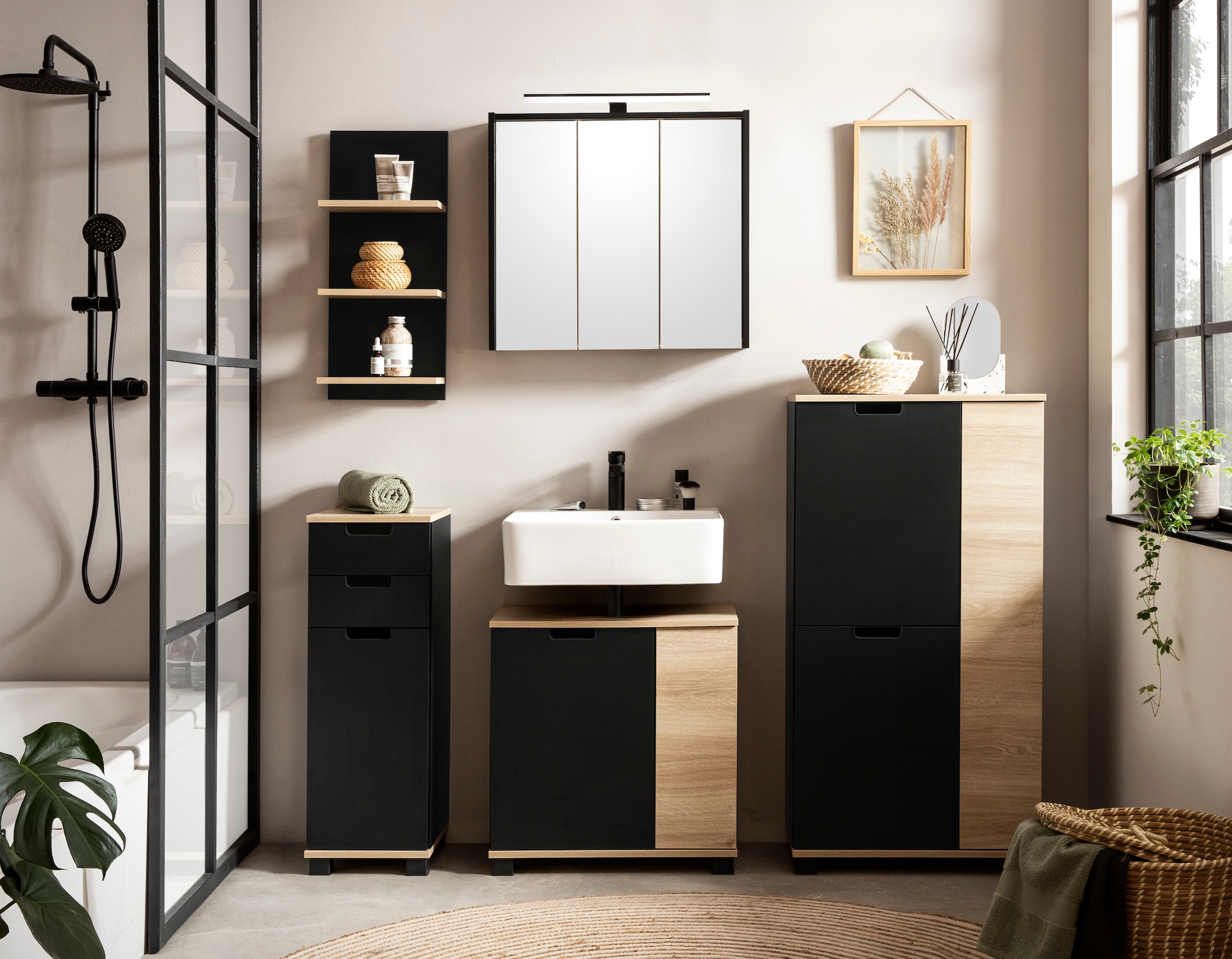 Schildmeyer Stauraumschrank »Emmik, Breite 60 cm, platzsparend, verstellbare Einlegeböden« Made in Germany