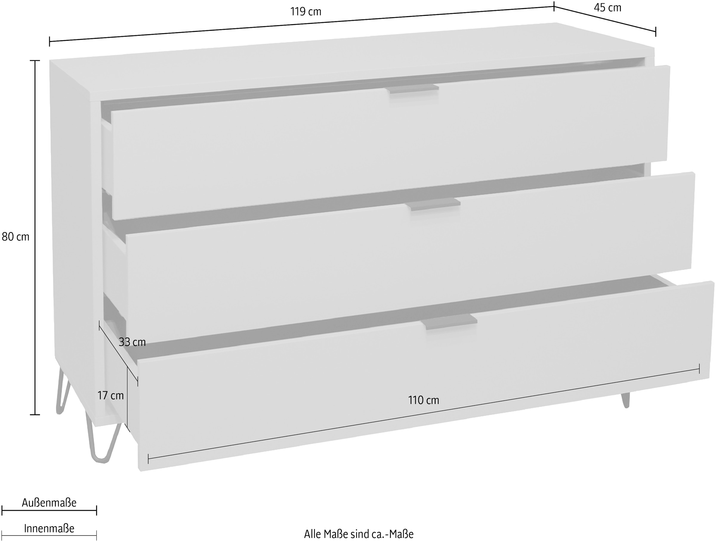 Mäusbacher Commode »Bonnie TOPSELLER!« OTTOs Choice,  Kommode mit Drahtgestell