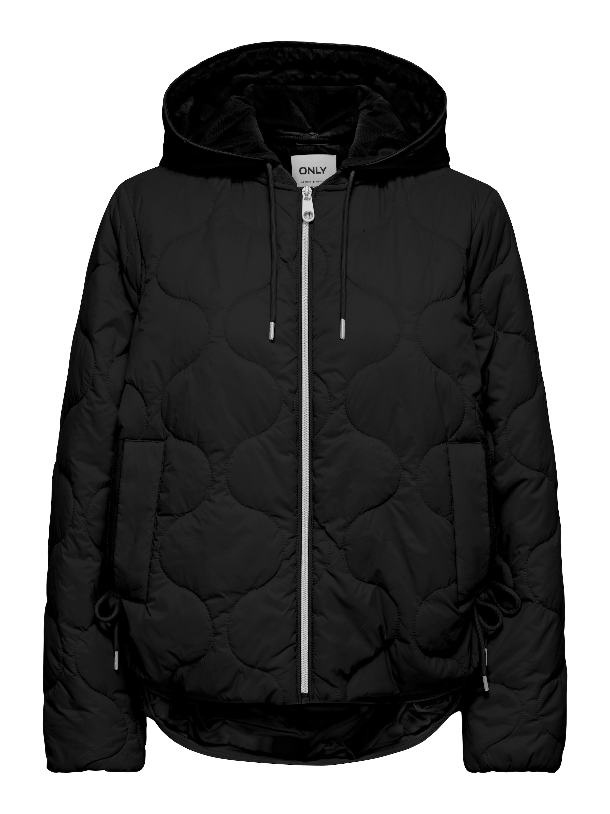 ONLY Veste matelassée »ONLMIKI HOOD QUILT JACKET CC OTW« avec capuche avec cordon de serrage latéral à l'ourlet