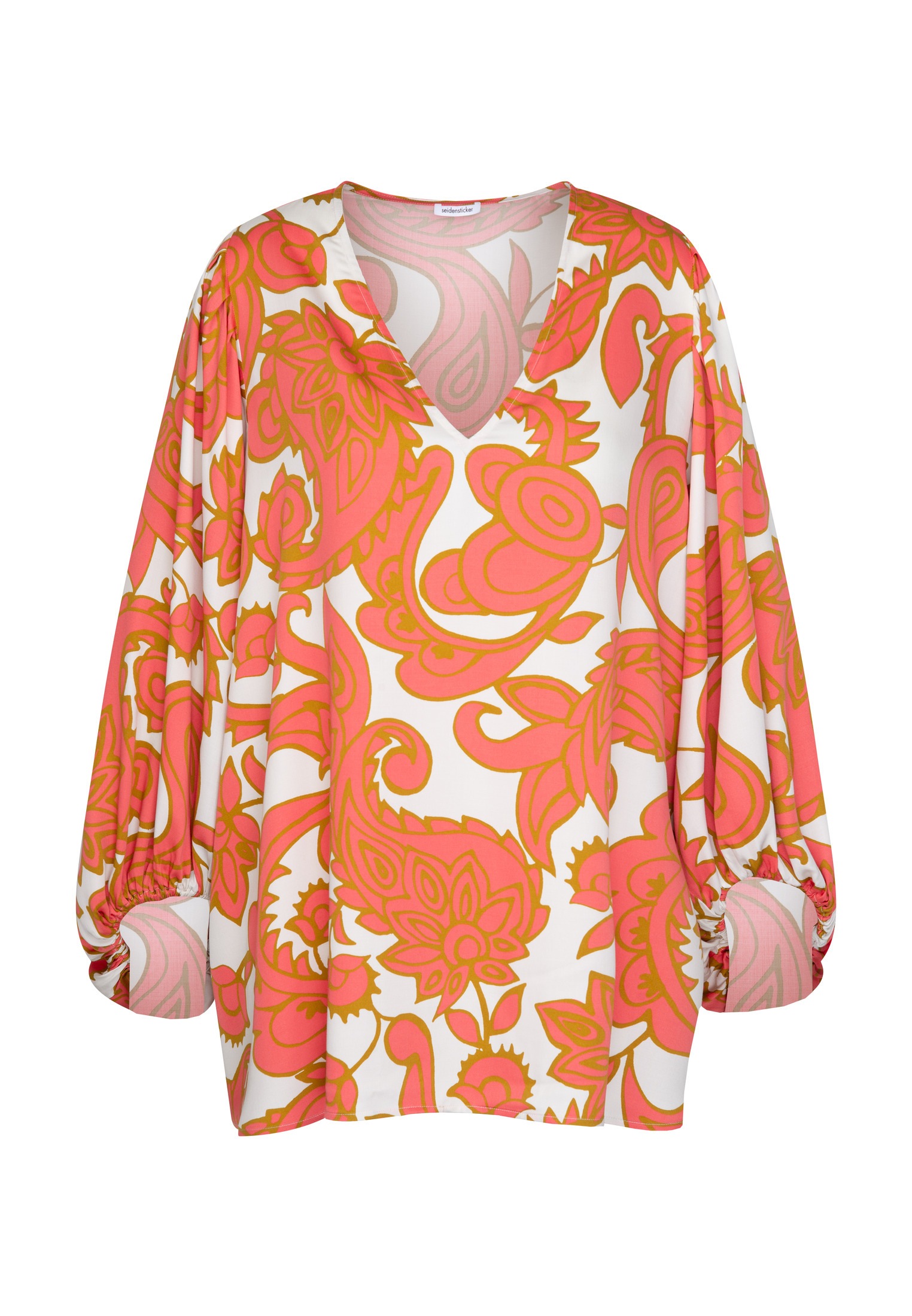 seidensticker Shirtbluse »Schwarze Rose« 3/4-Arm V-Neck Paisley