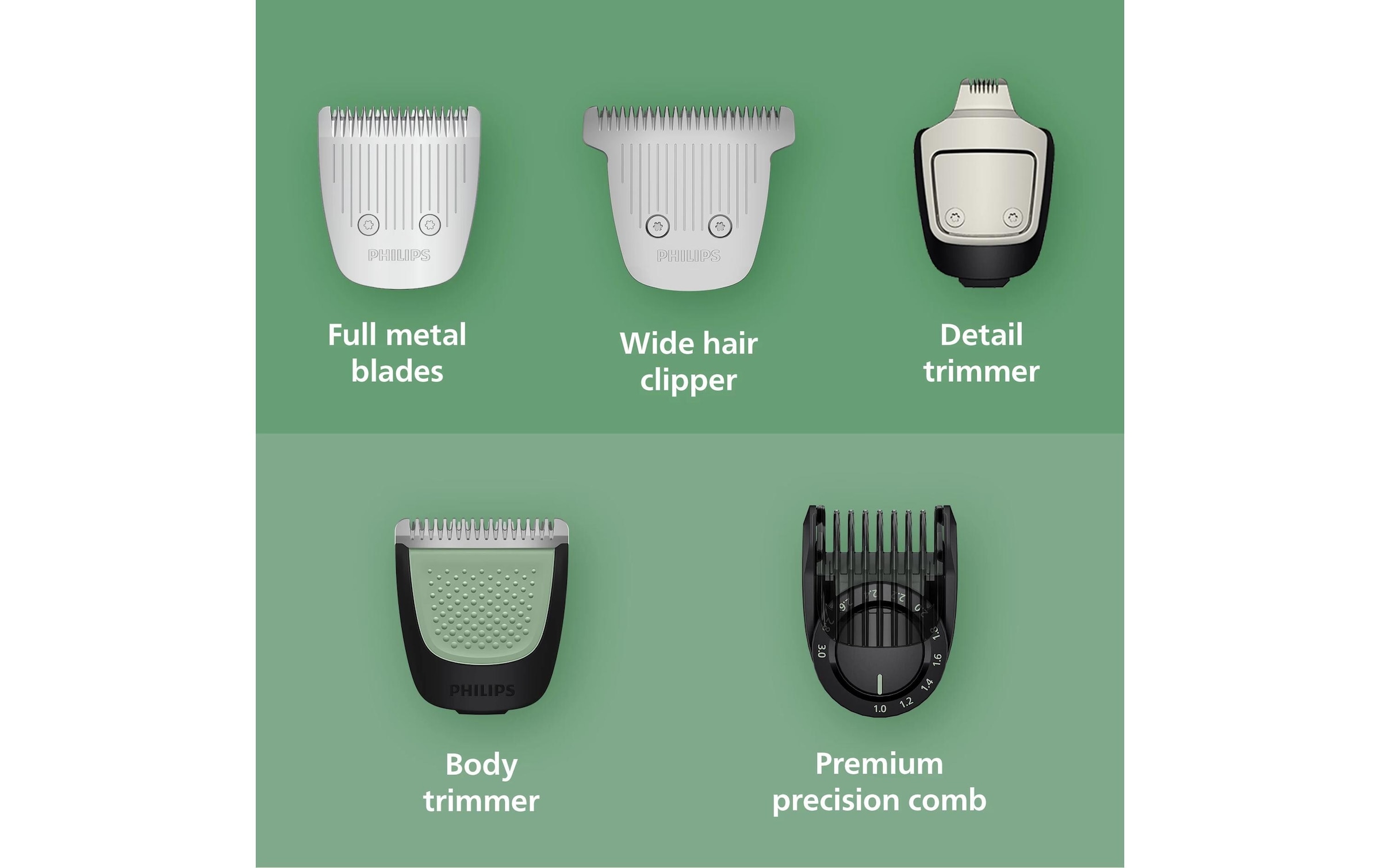 Philips Trimmer multifonctionnel »Series 9000 MG9557/15« 20 Aufsätze 20-in-1-Trimmer für Gesicht, Körper und Kopfhaare
