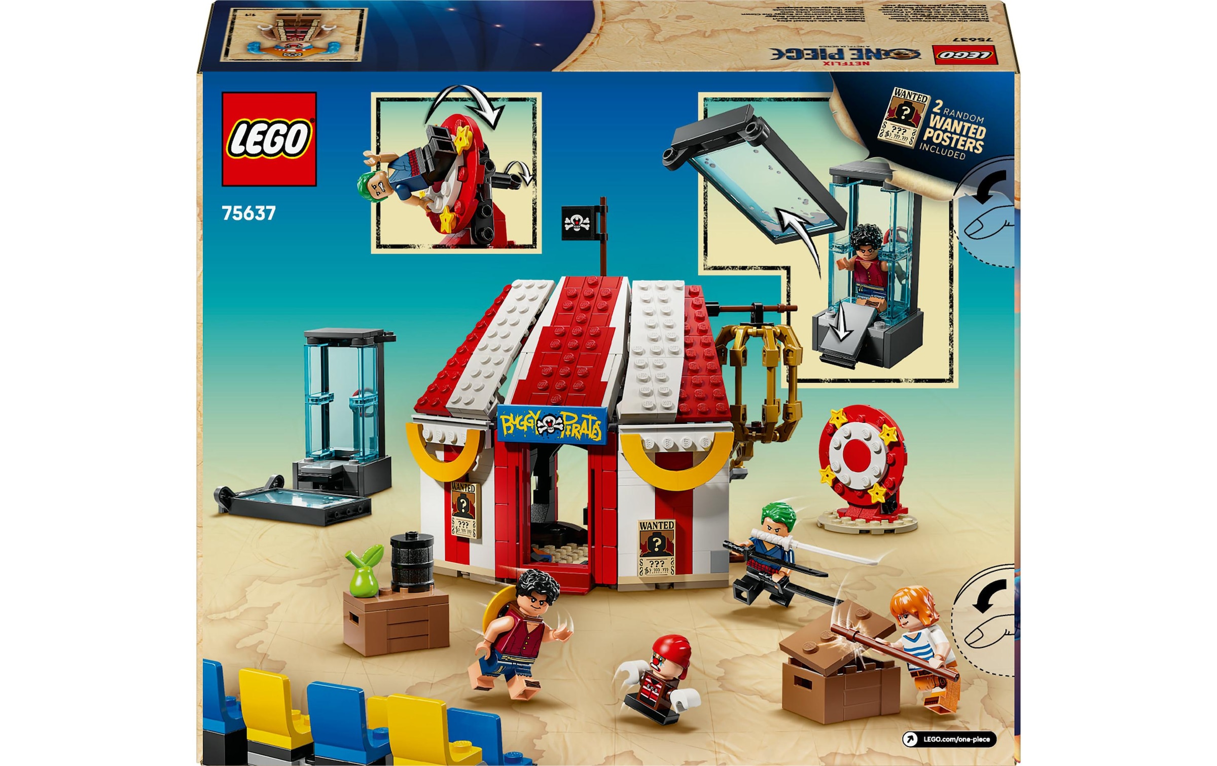 LEGO® Konstruktionsspielsteine »Zirkuszelt von Buggy dem Clown 75637«