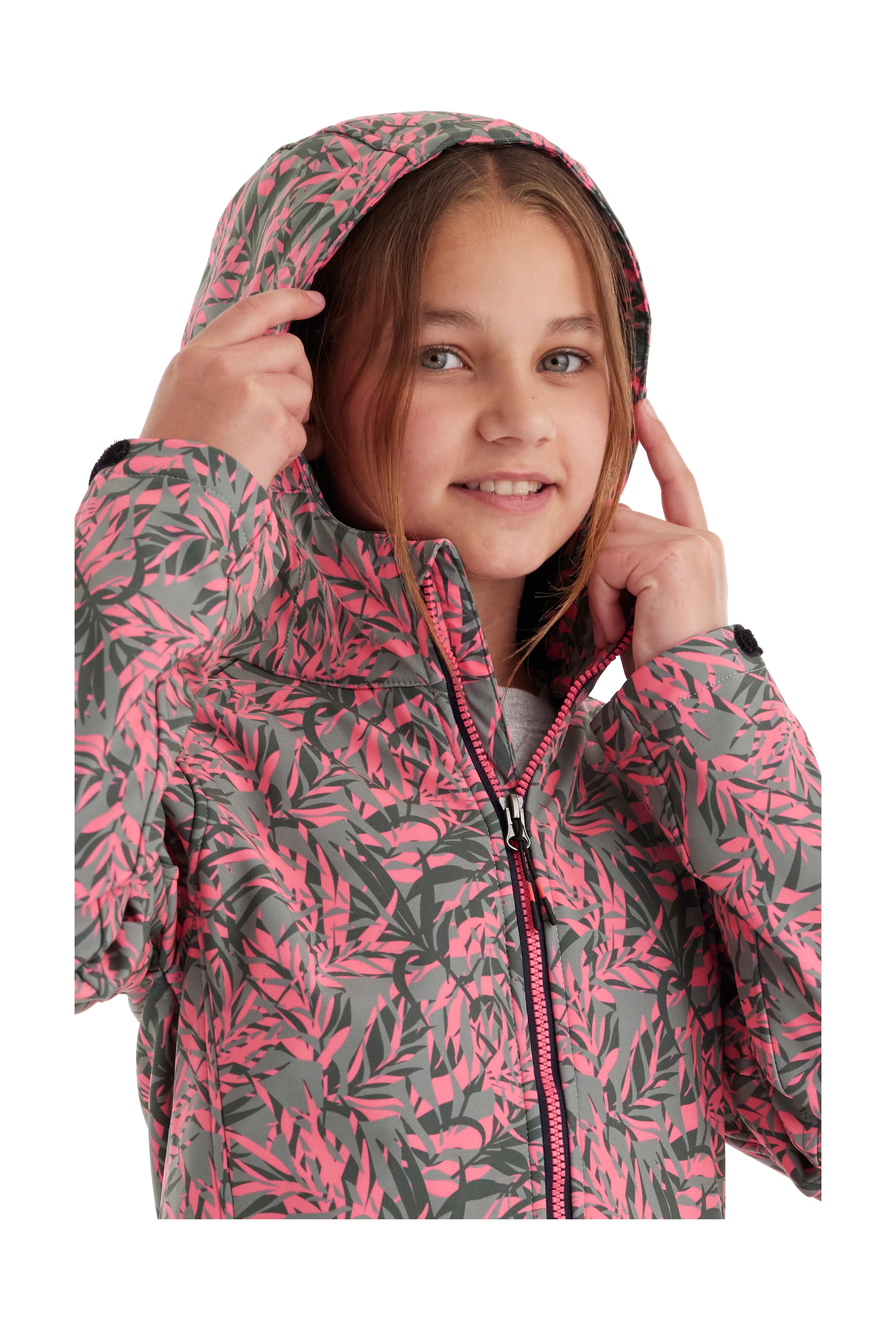 Killtec Softshelljacke »Mädchen Softshelljacke Print« Wasserdicht, windabweisend, atmungsaktiv, modischer Print