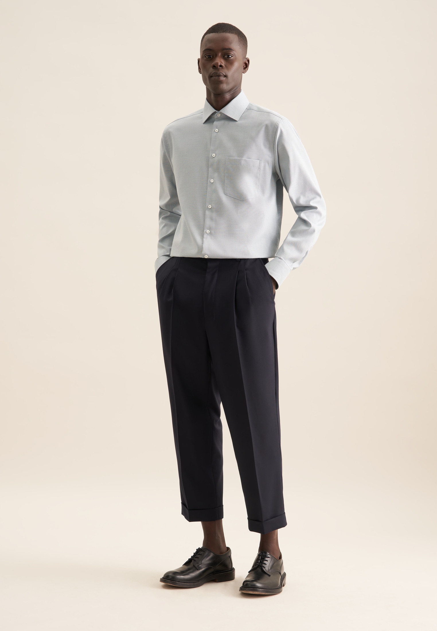 seidensticker Businesshemd »Regular«, Regular 1/1 Kentkragen Struktur
