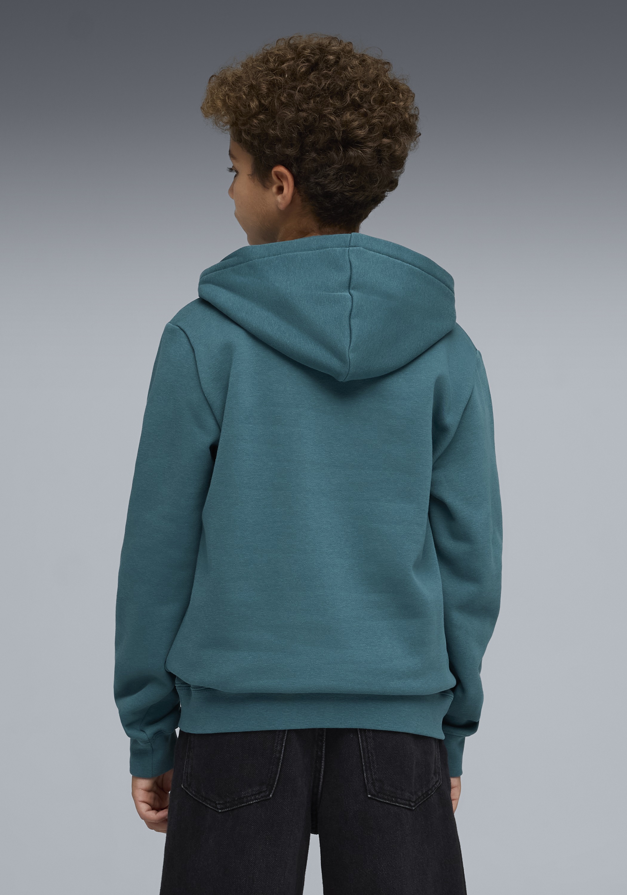 PUMA Kapuzensweatshirt »ESS NO 1 LOGO HOODIE FL B«, für Sportmode und Streetwear, mit Jerseyfutter, mit Kängurutasche
