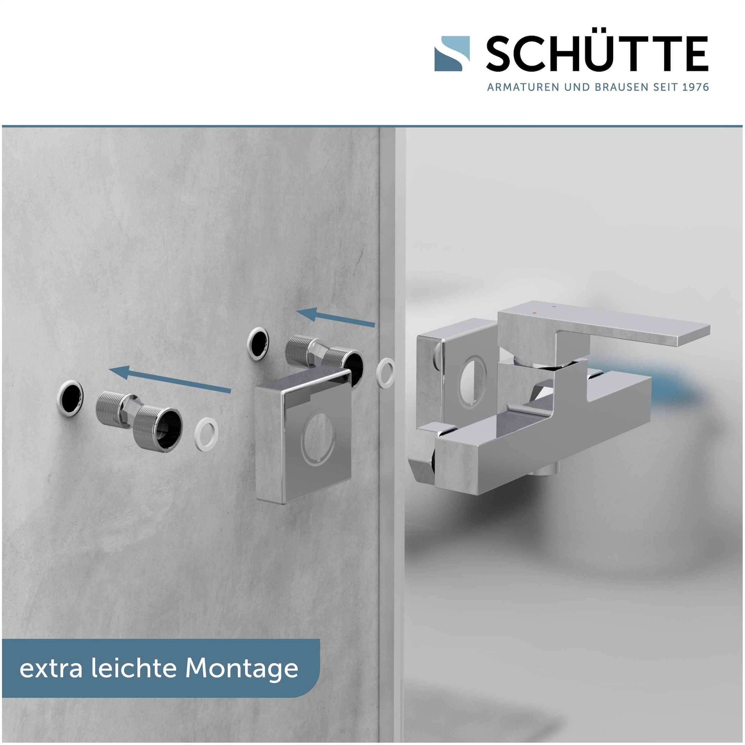 Schütte Duscharmatur »Tokyo« Wasserhahn Bad, Mischbatterie Dusche in Chrom