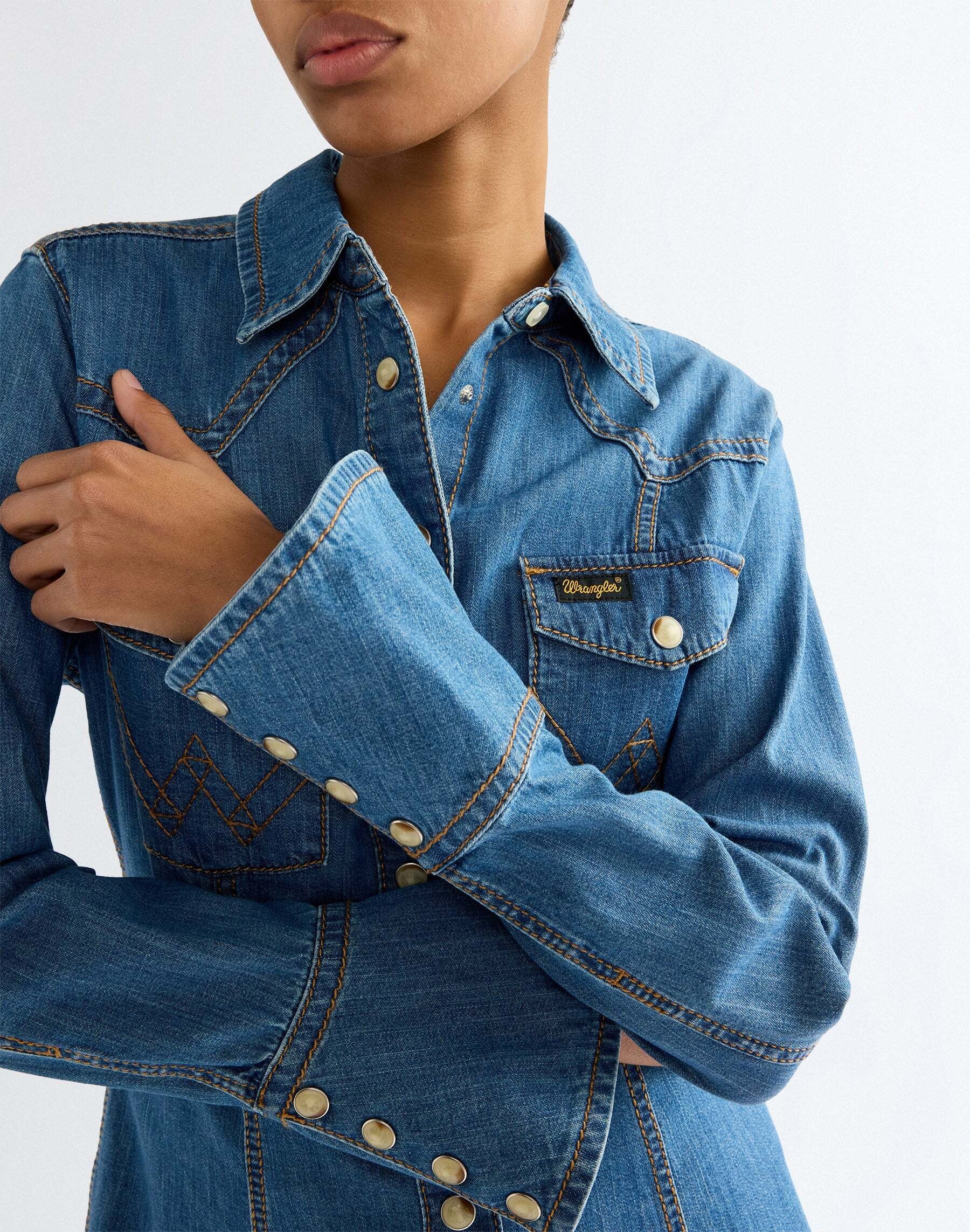 Wrangler Blouse en jean »WRANGLER Jeanshemd Super Western«