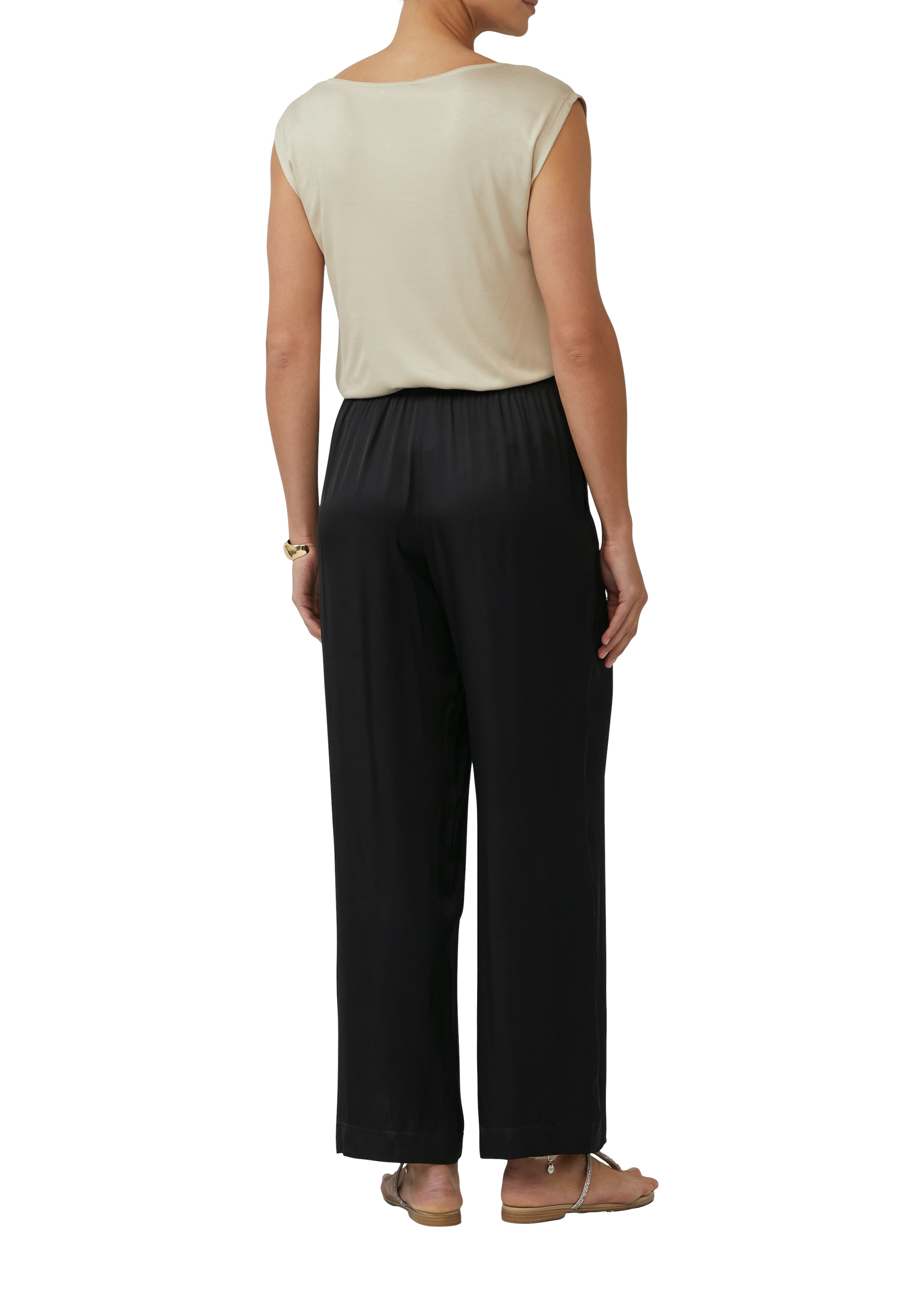 s.Oliver BLACK LABEL Stoffhose  Sommerhose mit elastischem Bund