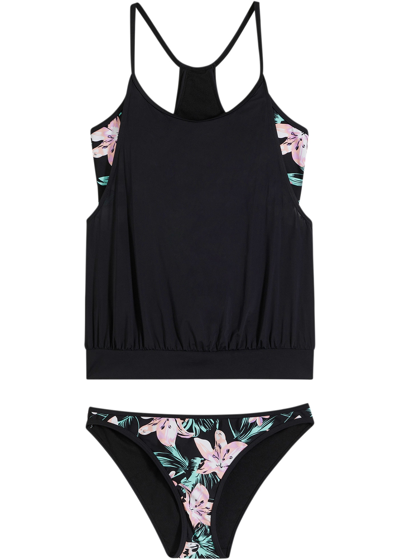 bonprix Tankini oversize Set, 2, 2 cuis Oversize-Tankini (2-tlg. Set) im Lagenlook