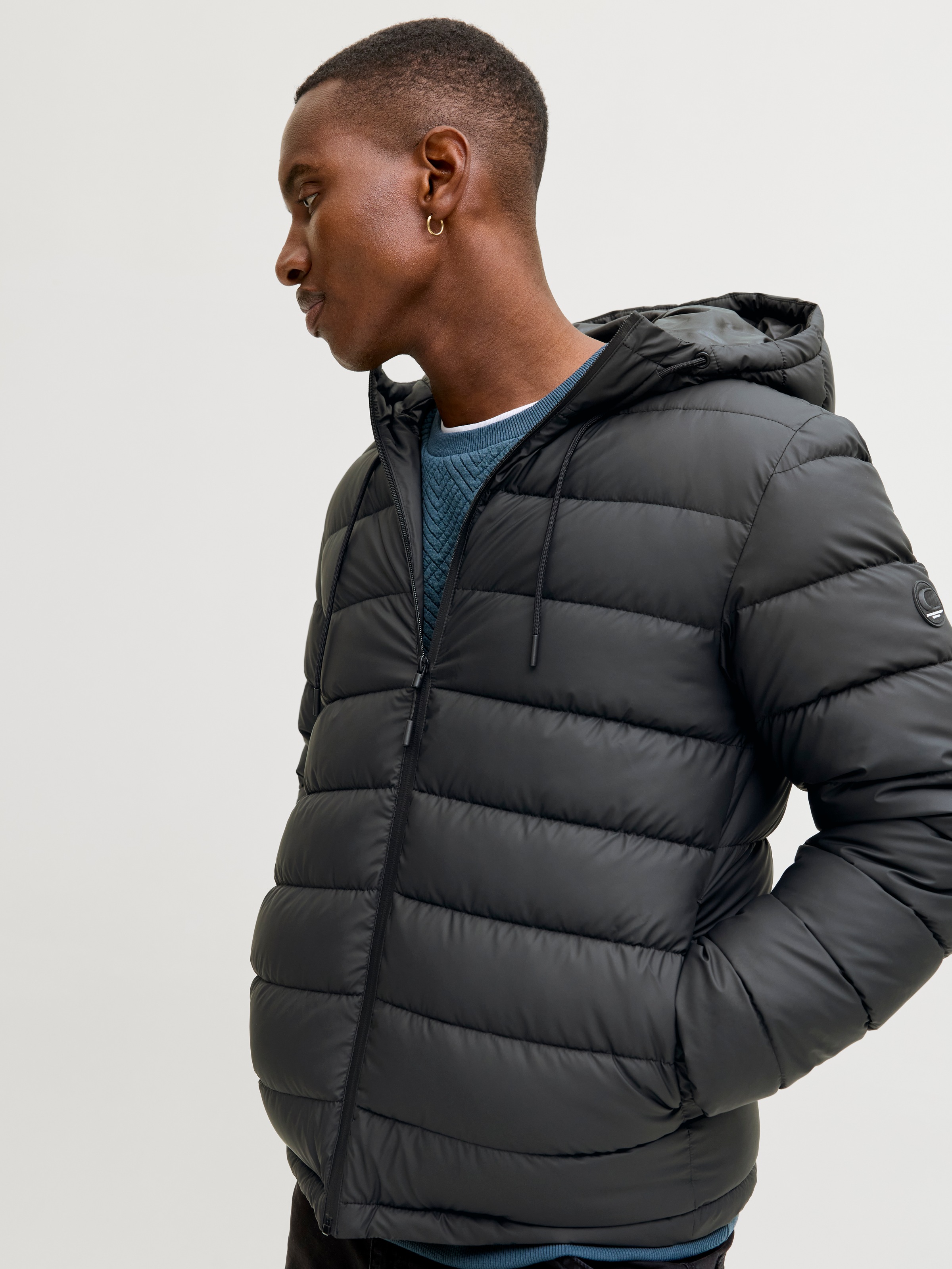 Jack & Jones Veste matelassée »JCOPOINT PU PUFFER JACKET BF« mit Kapuze