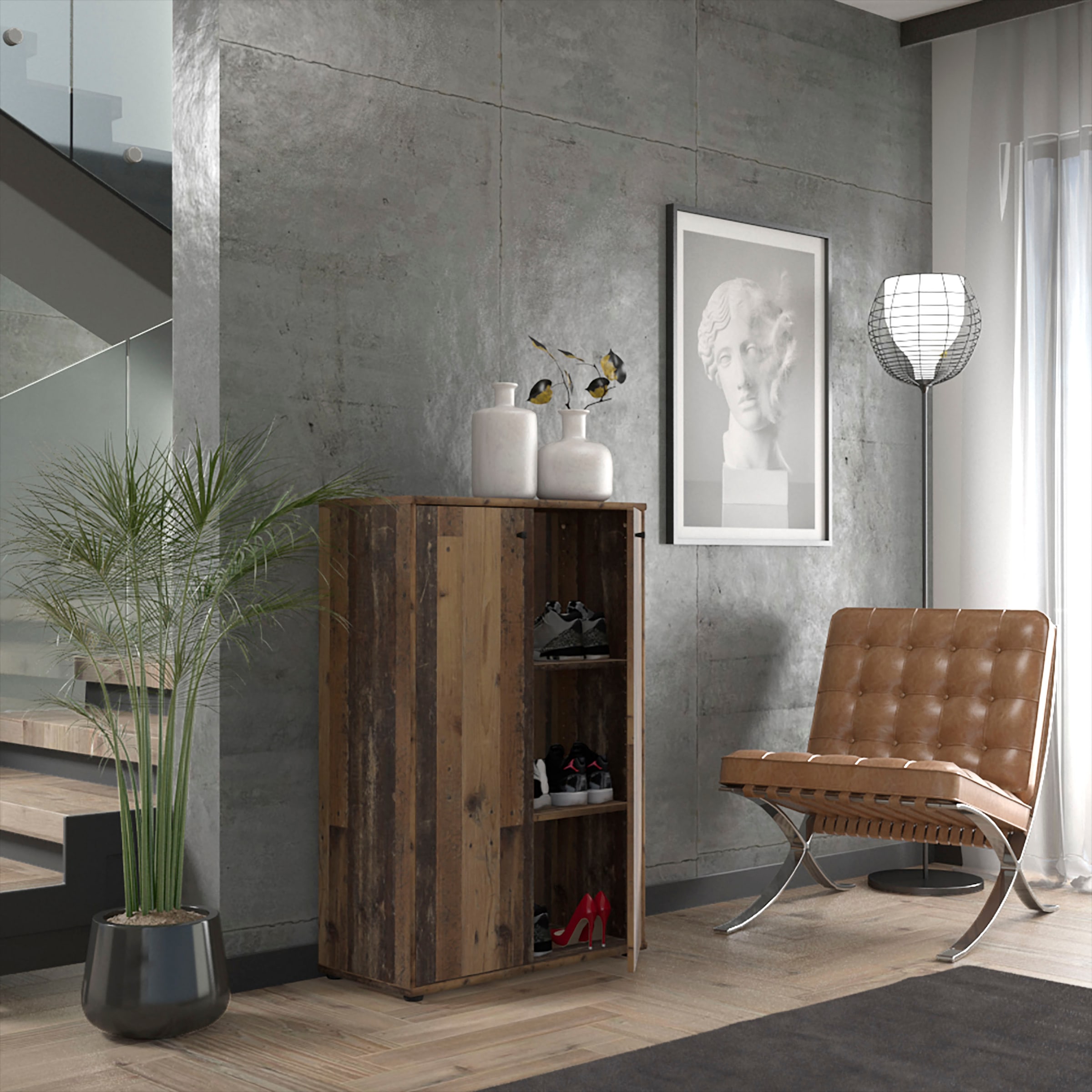 FORTE Commode »Tempra, Kommode, 2 Türen,  viel Stauraum, Höhe 111,1 cm«