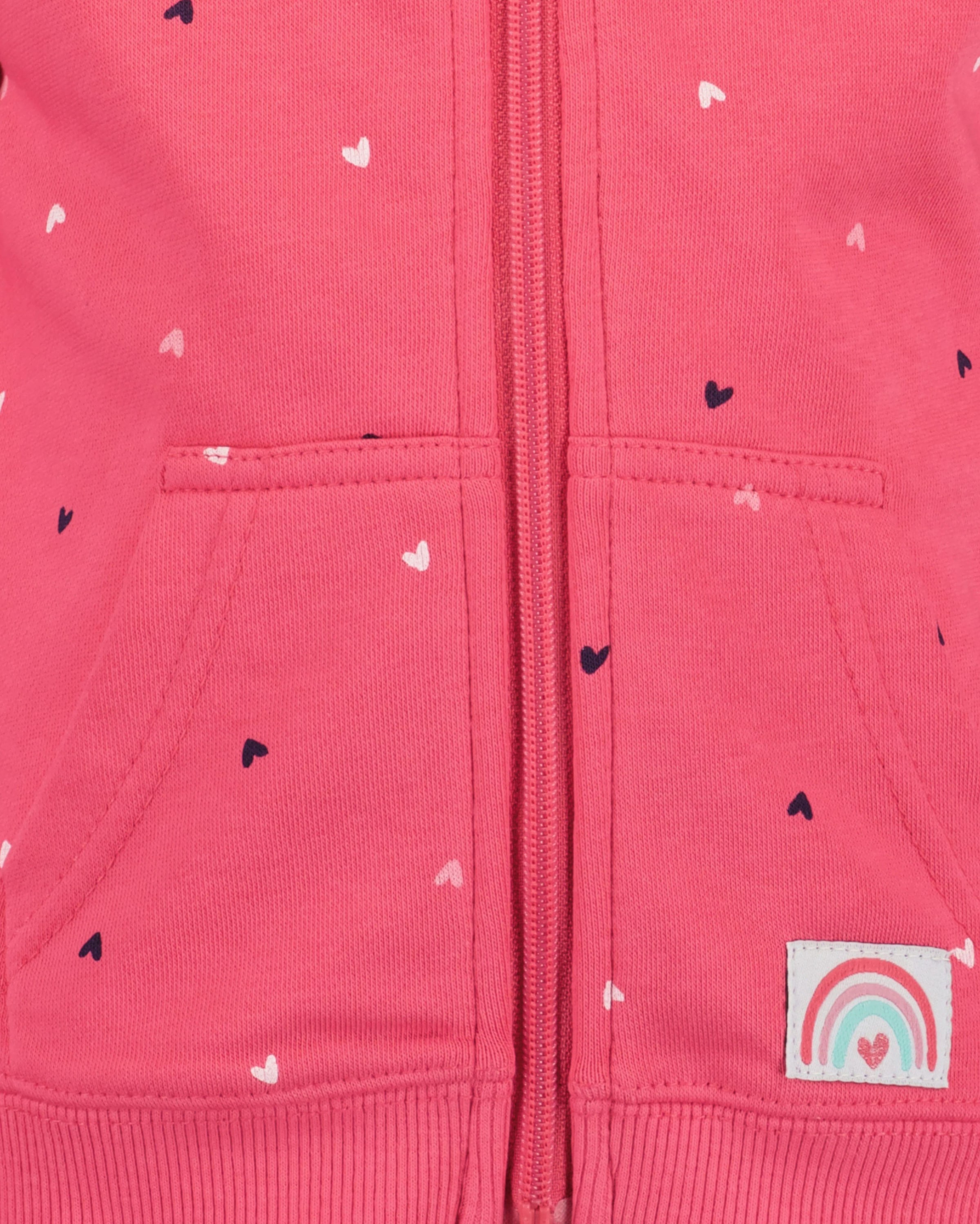 Blue Seven Kapuzensweatjacke Baumwollmischung, Allover-Druck