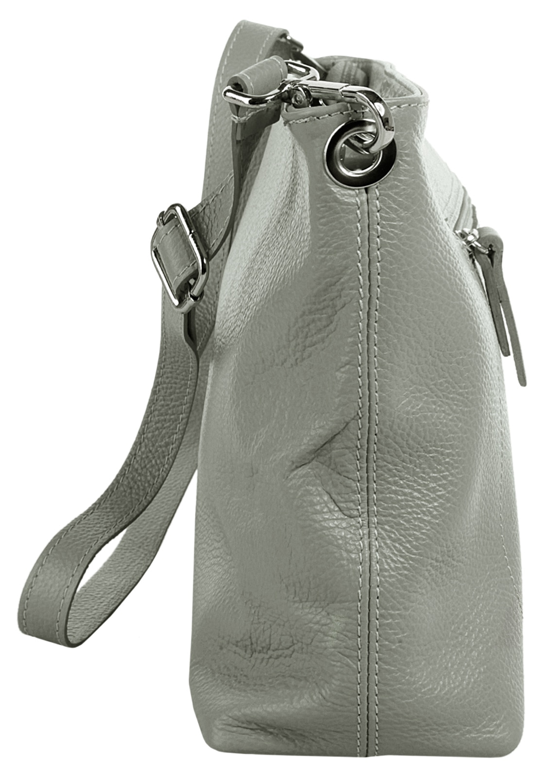 Samantha Look Umhängetasche echt Leder, Made in Italy