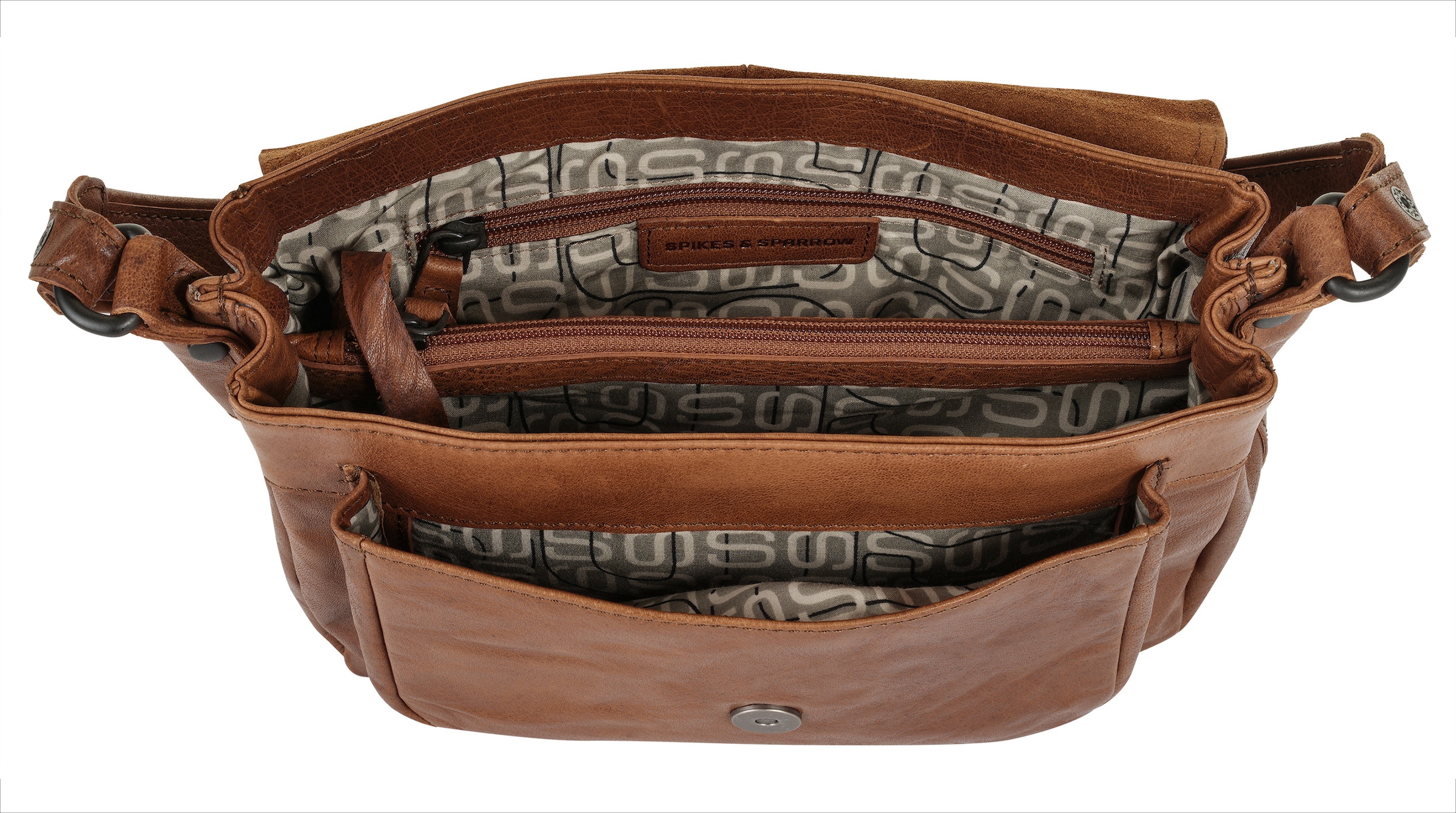 Spikes & Sparrow Sac à bandoulière echt Leder