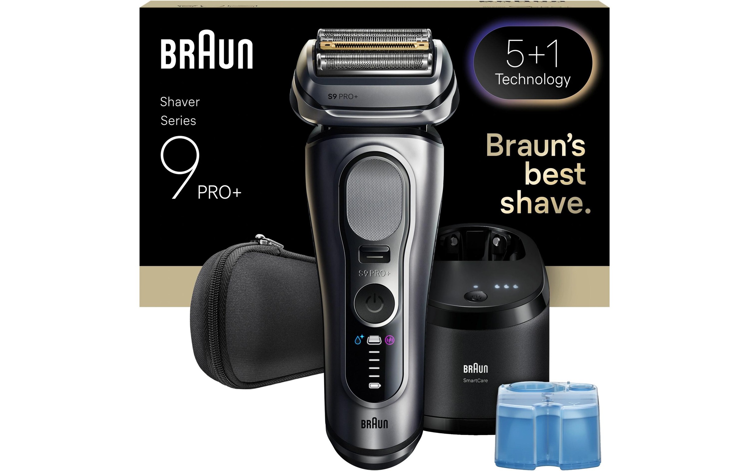 Braun Elektrogesichtshaarentferner »Series 9 Pro+ 9667cc« Reinigungsstation
