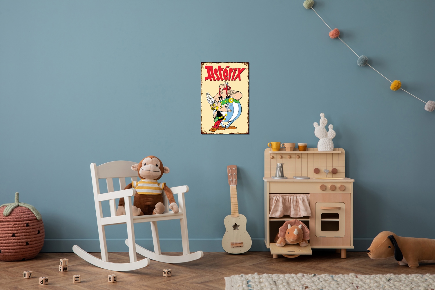 LuckyLinde Metallbild »Asterix und Obelix« Fantasy | Figuren | Film | Filmfiguren 1 Stk. tlg. Stahlschild 20x30 cm Wanddeko Bild zum Film "Kampf der Häuptlinge"