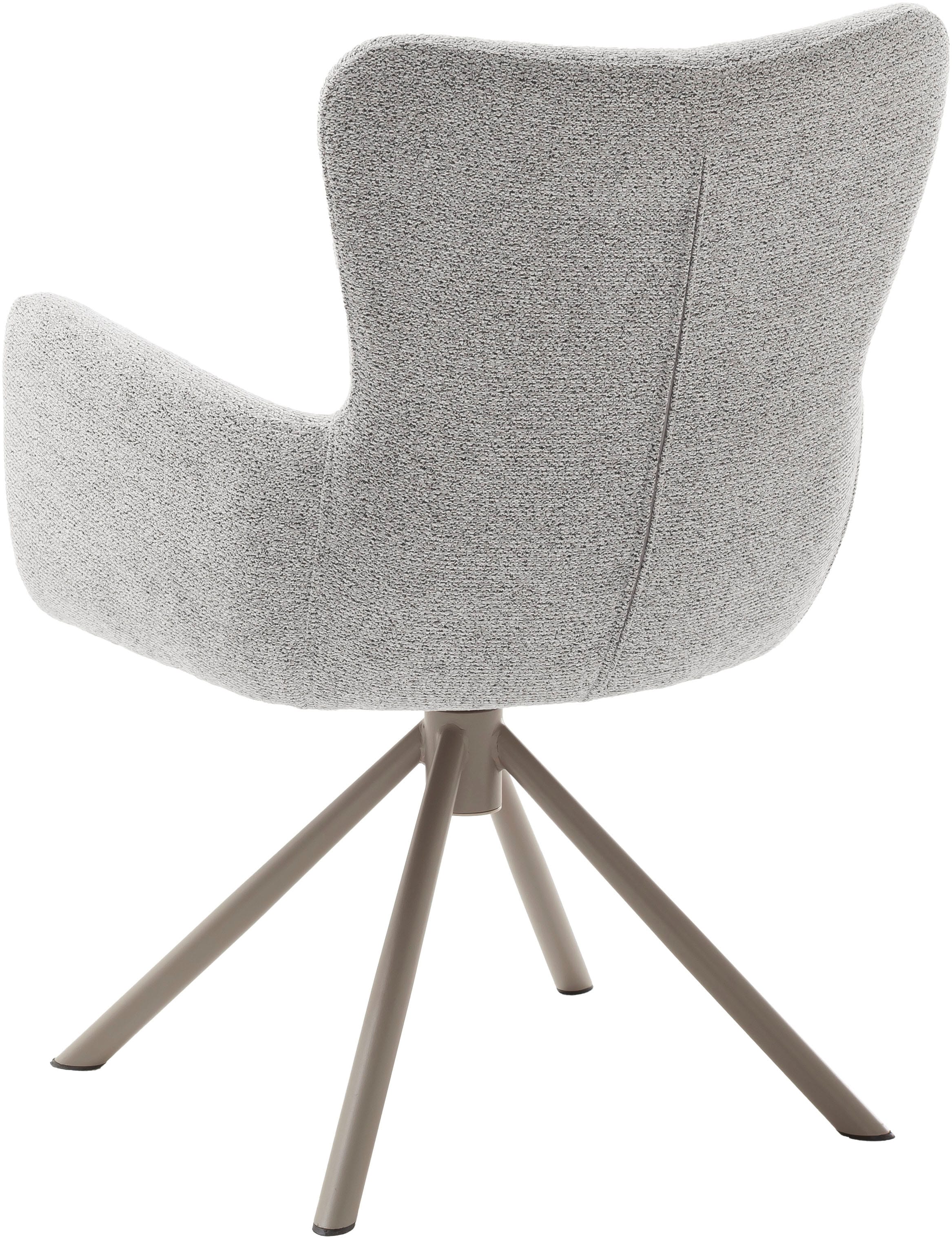 MCA furniture Chaise à 4 pieds (Ensemble) 2 cuisTaschenfederkern, 360° drehbar
