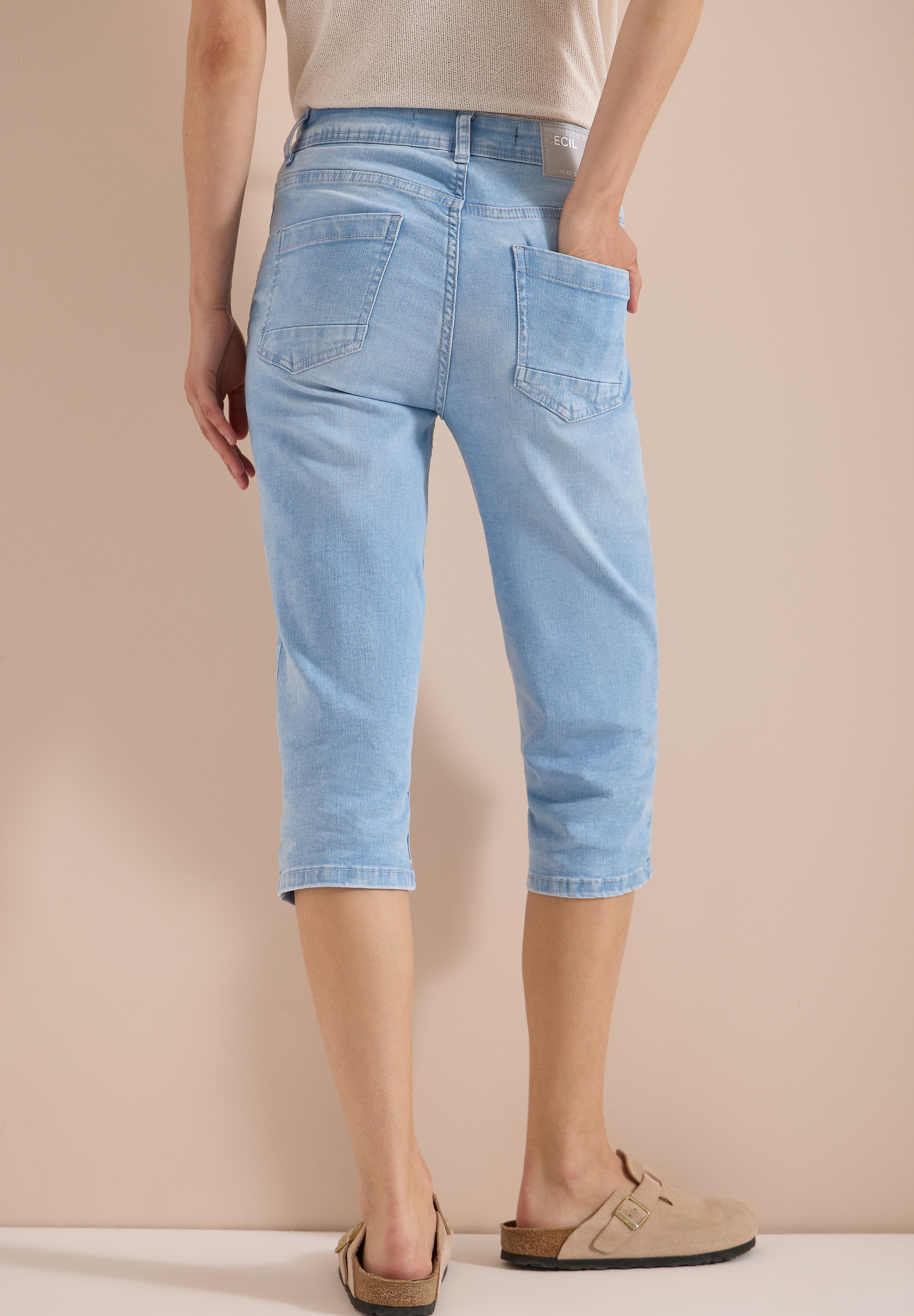 Cecil Jeans capri »Style Toronto« jeans Slim Leg en Slim Fit / avec stretch