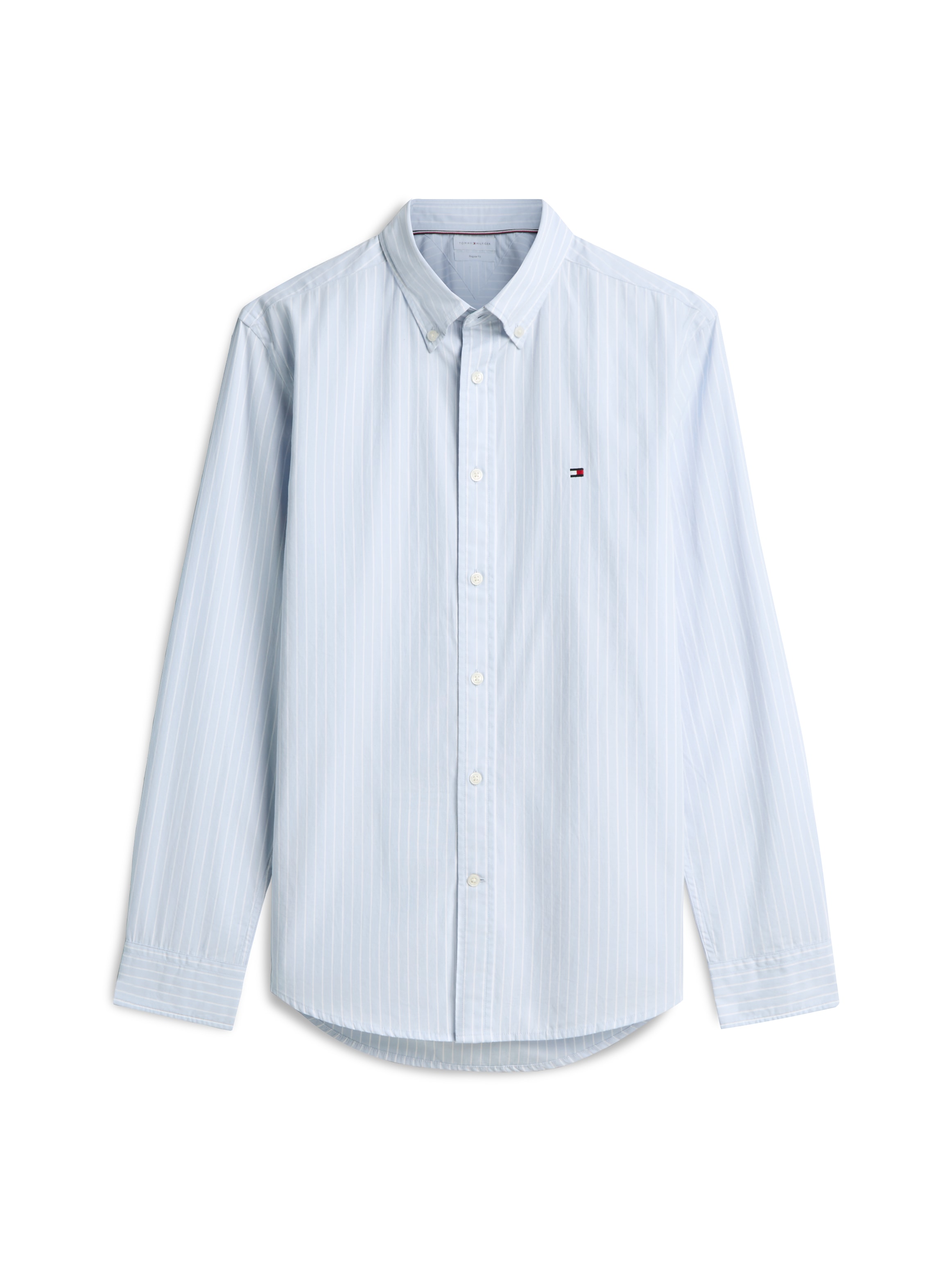 Tommy Hilfiger Chemise à manches longues »FLEX HAIRLINE POPLIN REGULAR FIT« Col boutonné, rayé