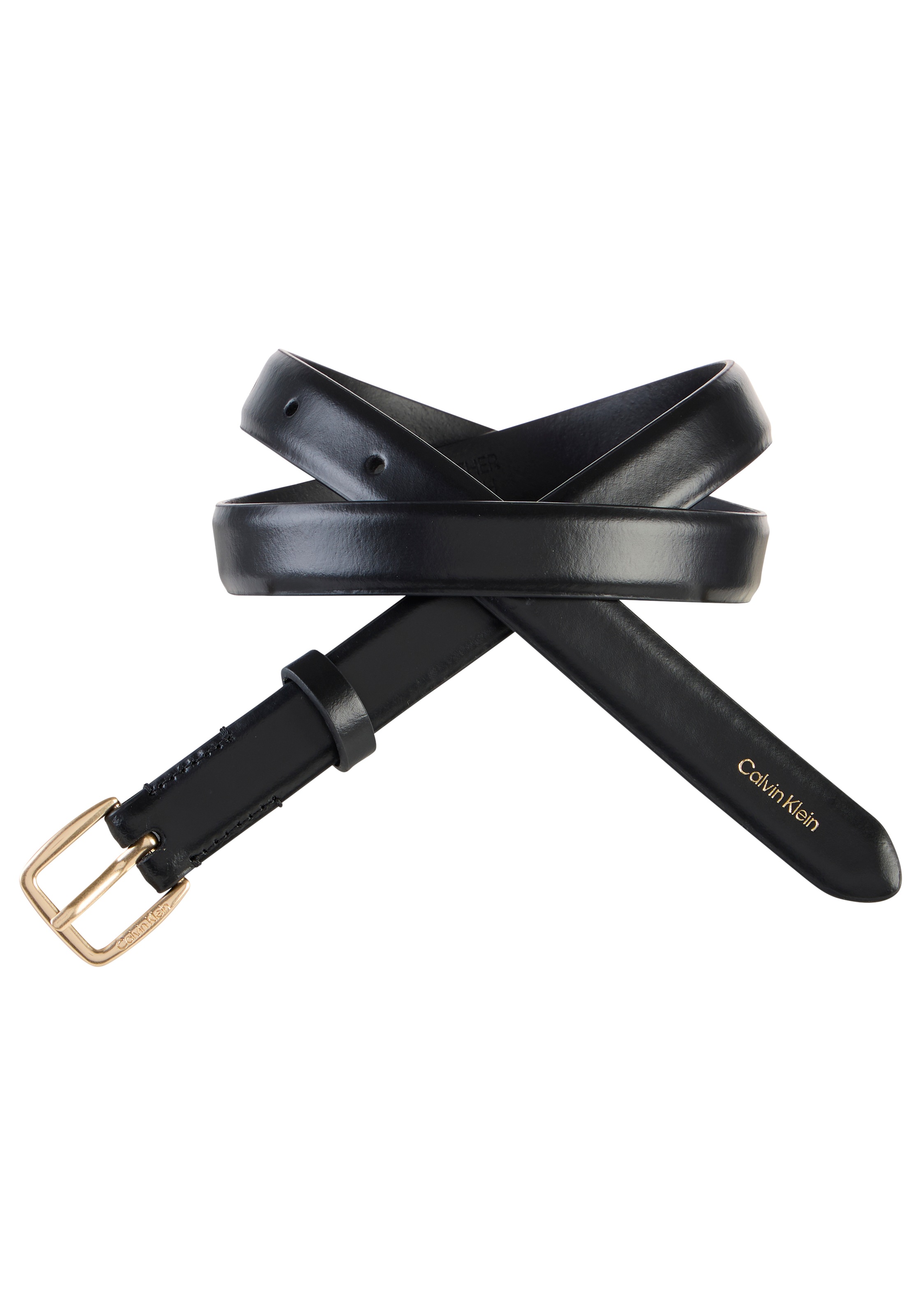 Calvin Klein Ceinture en cuir »ESSENTIAL BUCKLE 20MM« Regular fit und grössenverstellbar