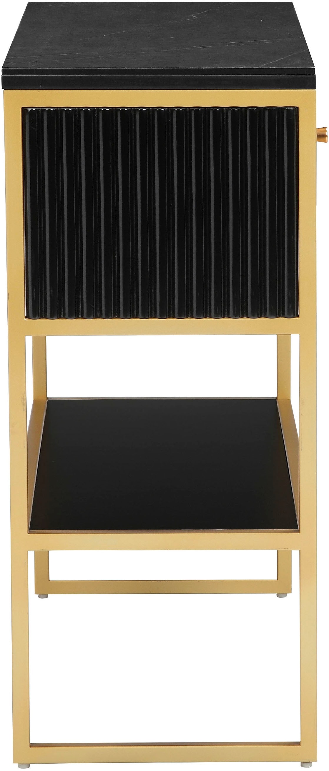 Leonique Sideboard »Fleuriss« Keramikplatte, goldenes Gestell, FSC-zertifiziertem Holz, Breite 80 cm