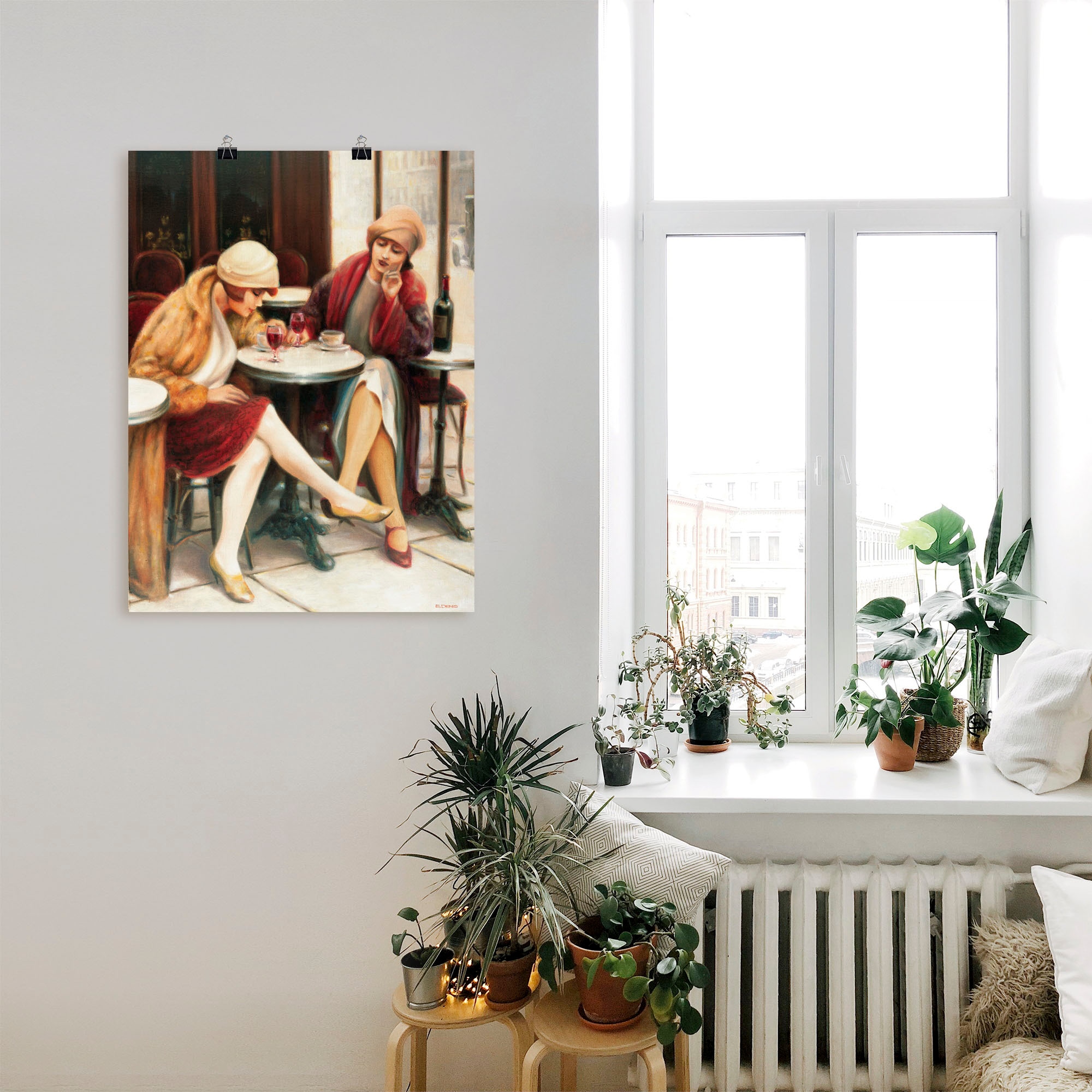 Artland Fresque murale »Cafe II« 1 cuis tlg. als Leinwandbild, Poster in verschied. Grössen