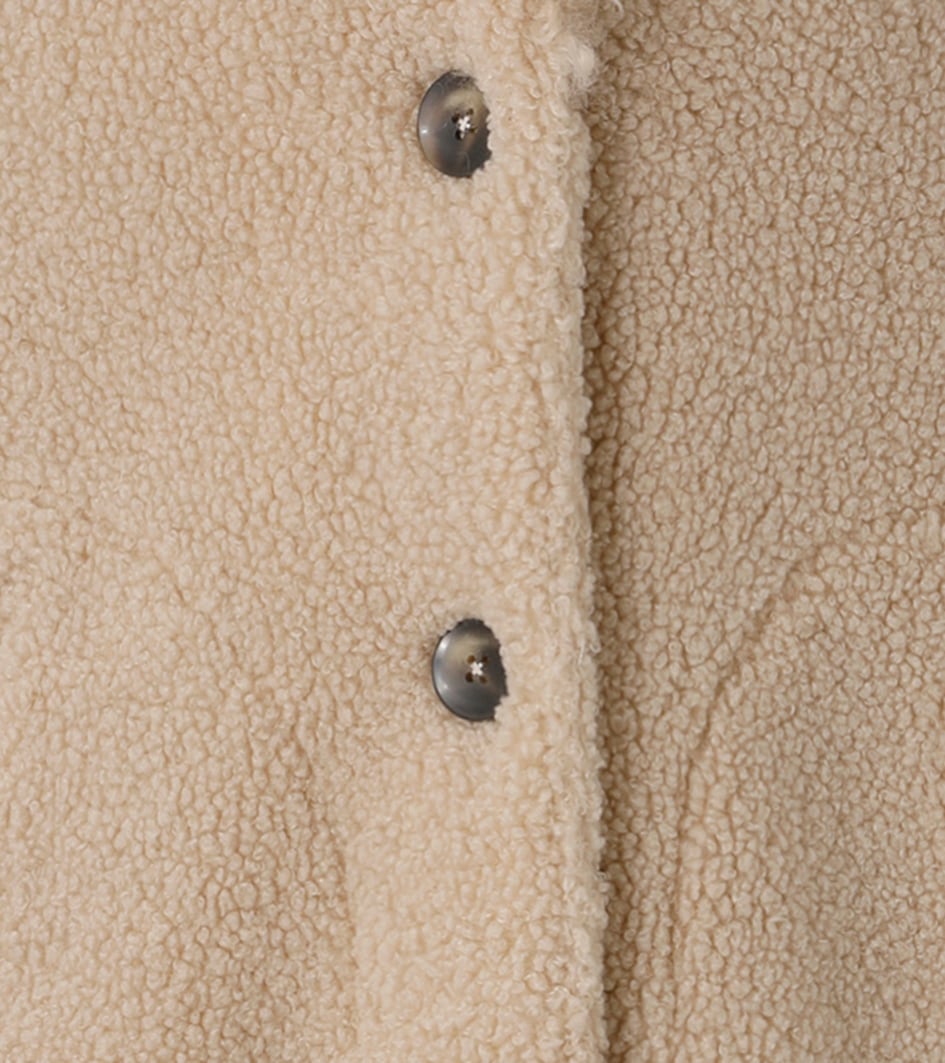 Aniston CASUAL Manteau long avec frisons au col revers et aux manches