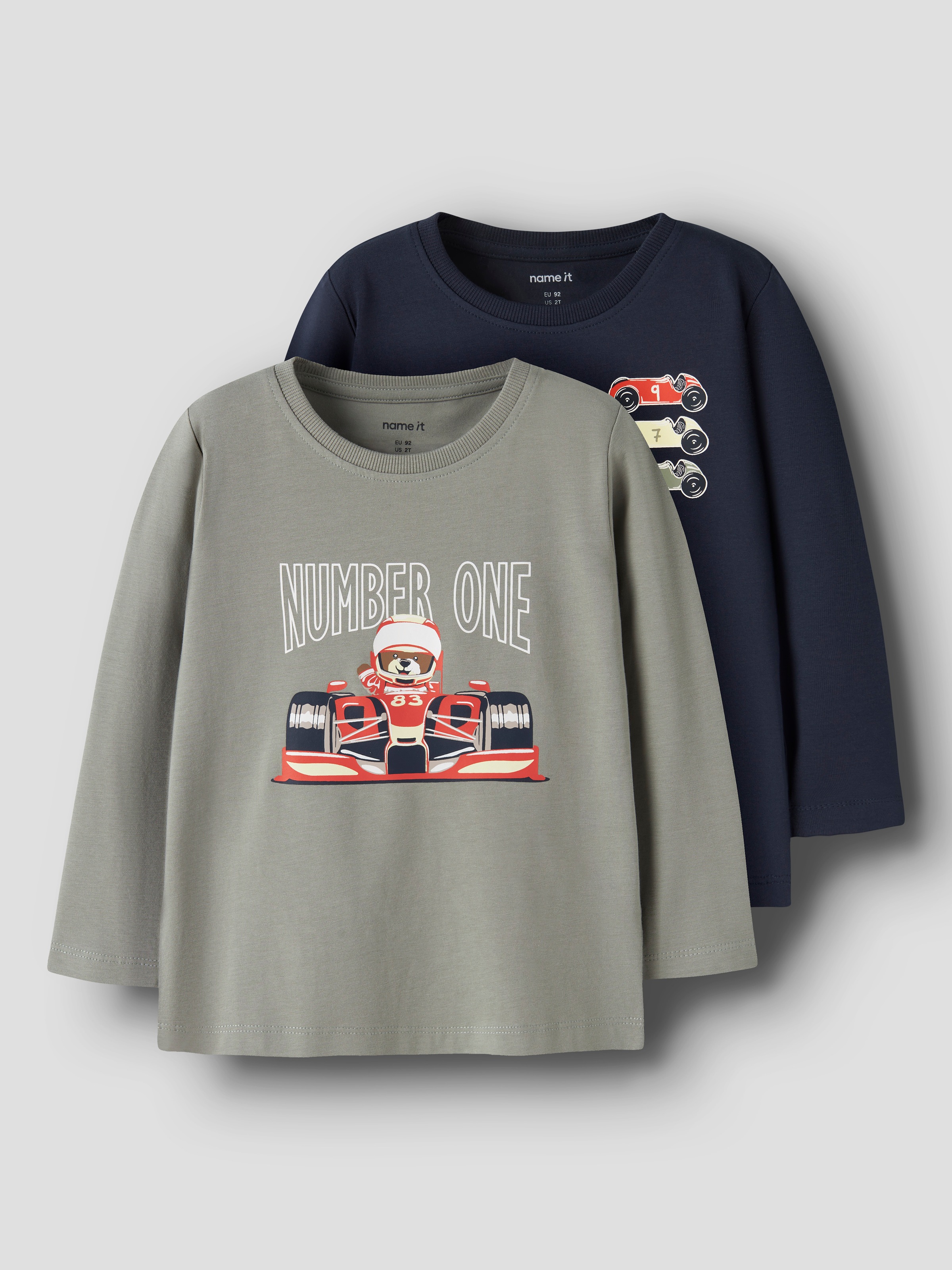 Name It T-shirt »NMMVUX 2P LS TOP« Paquet, 2 Mélange de coton,