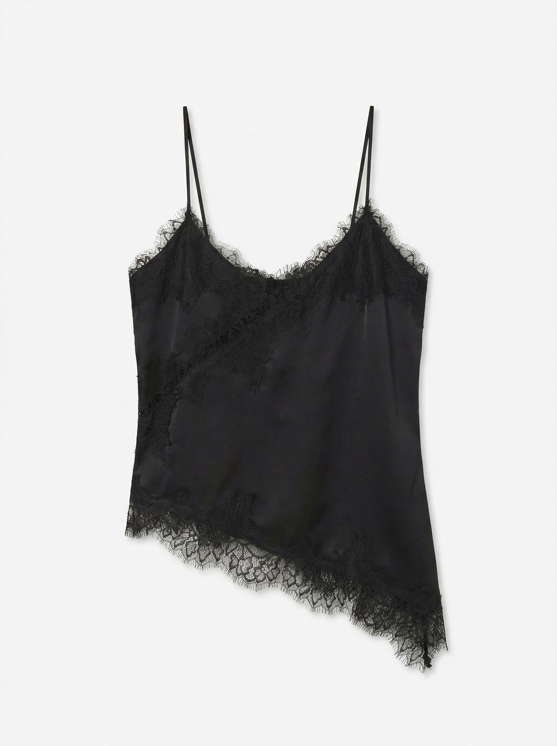 Vero Moda Top en dentelle »VMNOVI LACE SINGLET WVN NOOS« Fibre synthétique, coupe régulière, dentelle