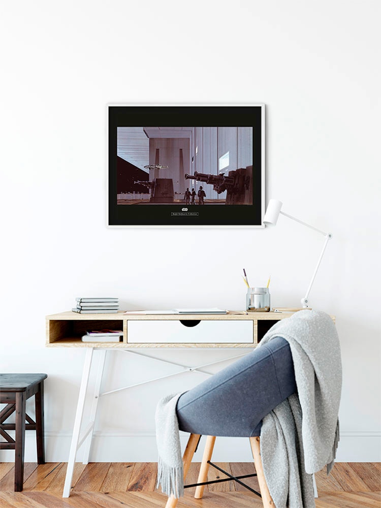 Komar Image »Star Wars Classic RMQ Death Star Hangar« 1 cuis tlg. Wandbild zur Dekoration im Kinderzimmer - ohne Rahmen