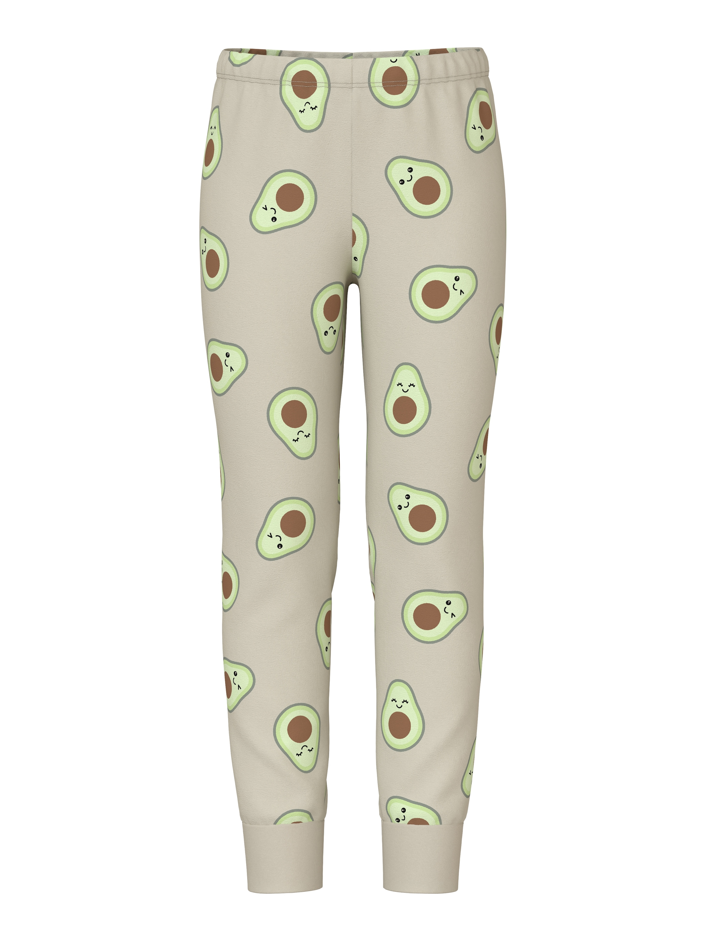 Name It Schlafanzug »NKFNIGHTSET OATMEAL AVOCADO NOOS« Set, 2 tlg. im lustigen Avocado-Alloverprint