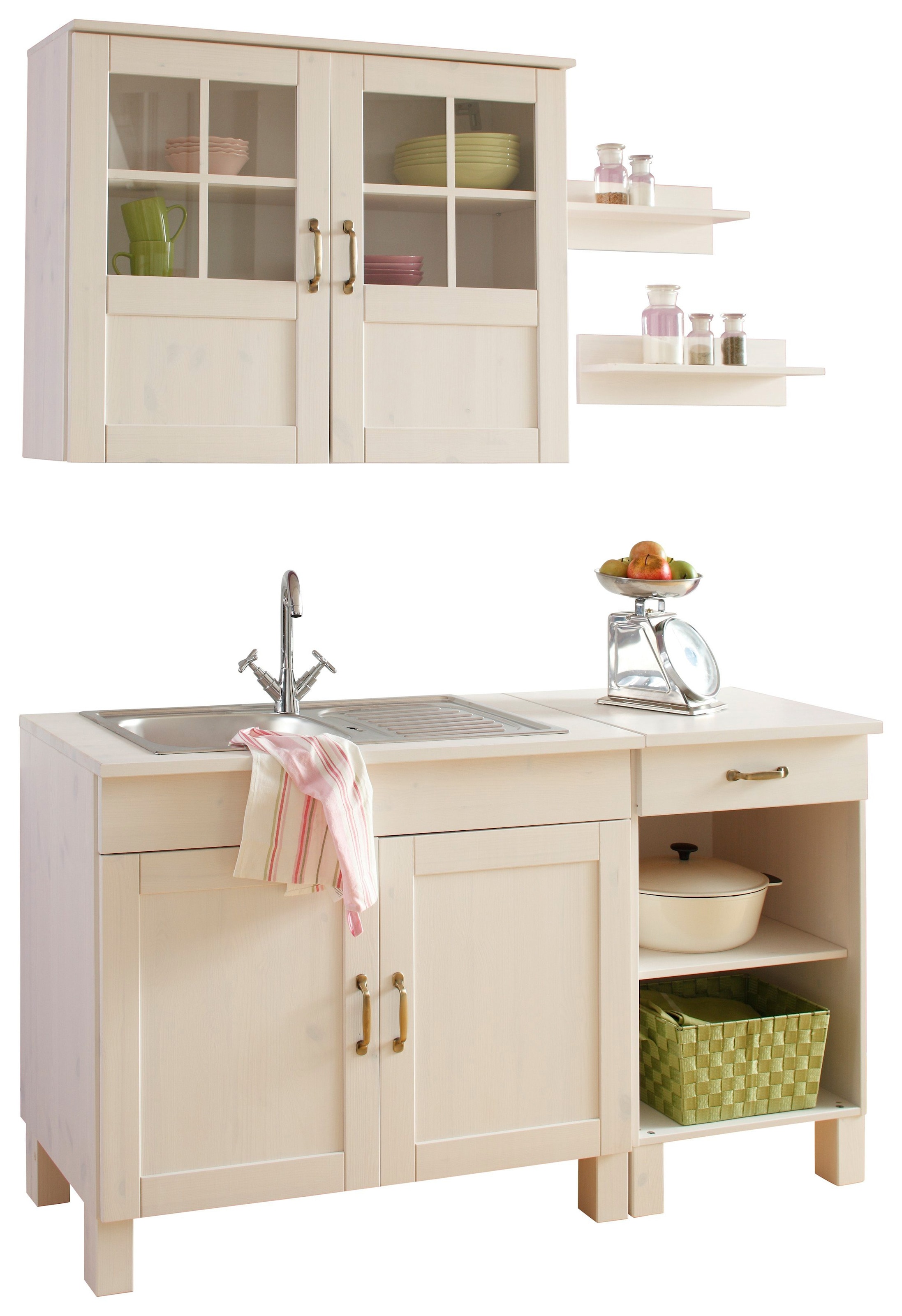 Home affaire Pantryküche »Alby« Breite 150 cm, in 2 Tiefen, ohne E-Geräte