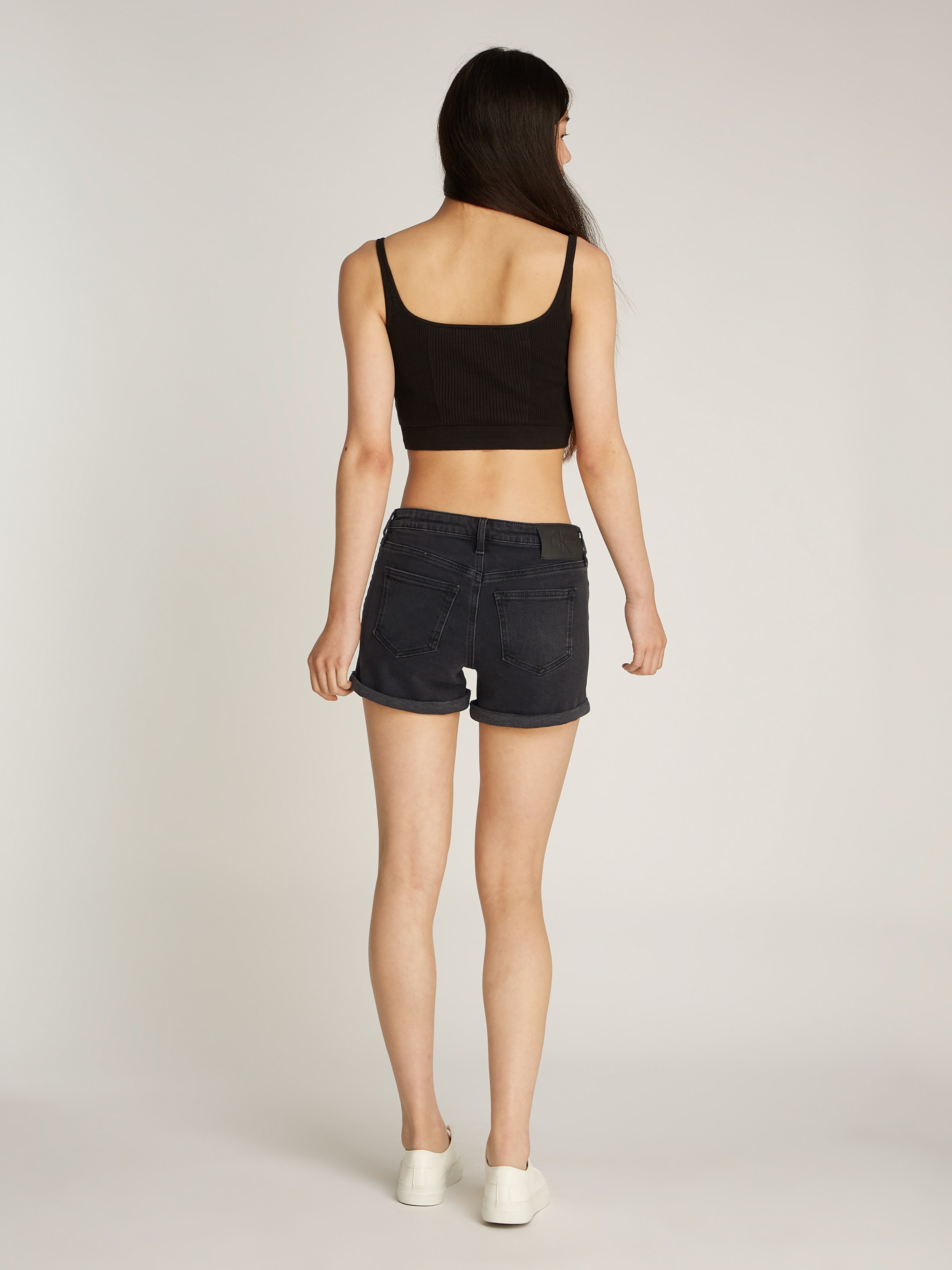 Calvin Klein Jeans Shorts »MID RISE SHORT«  mit Umschlagsaum